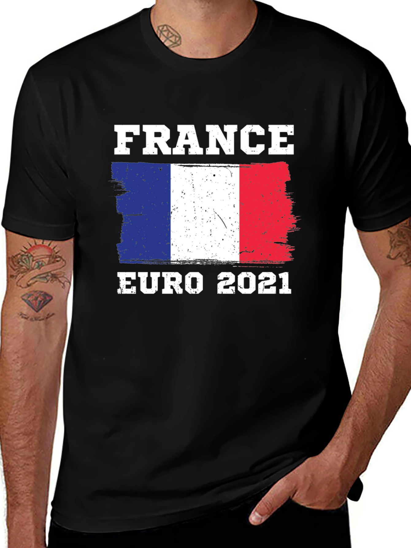 France Euro 2021 T-Shirt - Black