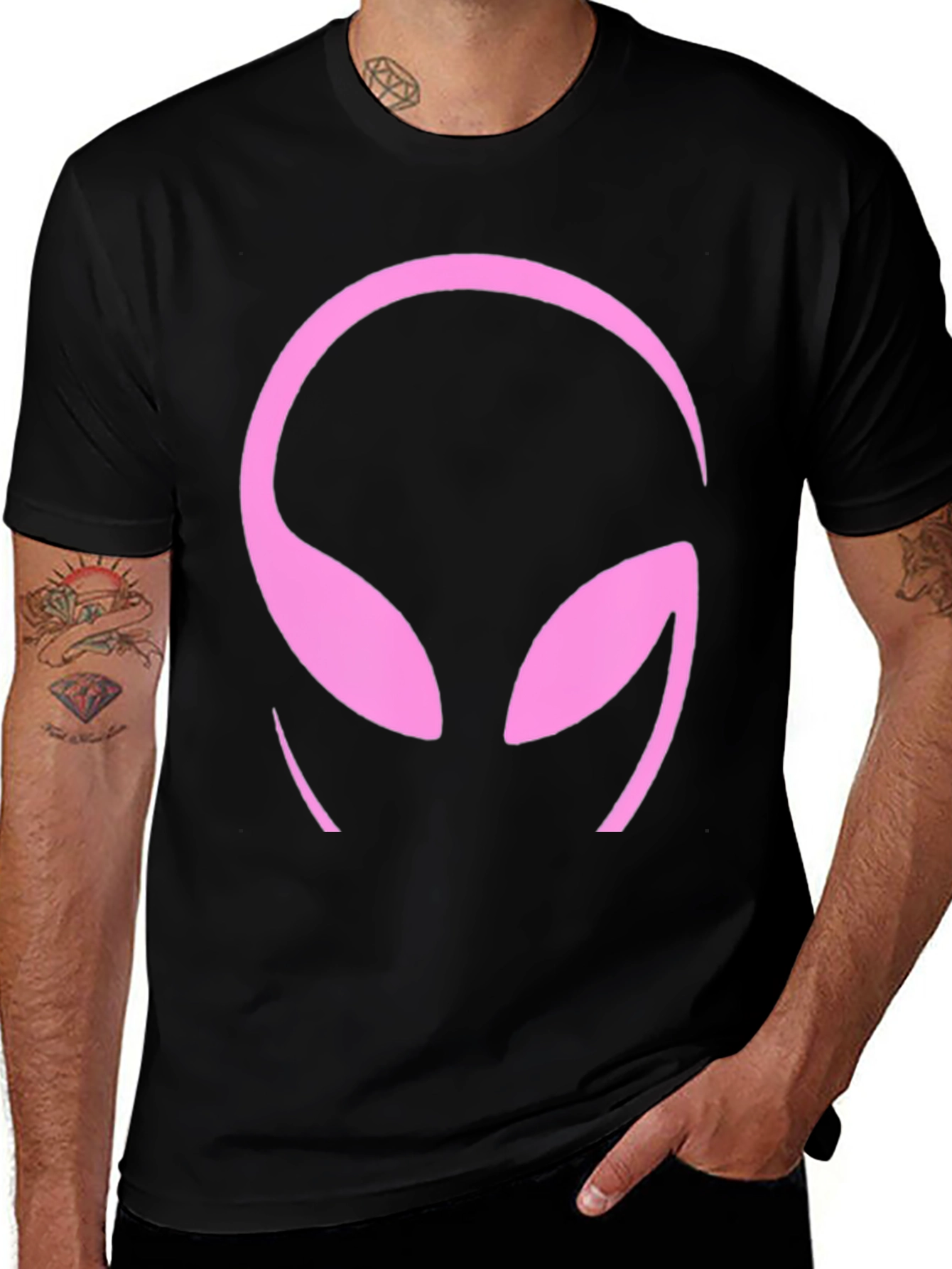 Alien Head Graphic T-Shirt - Bold & Stylish