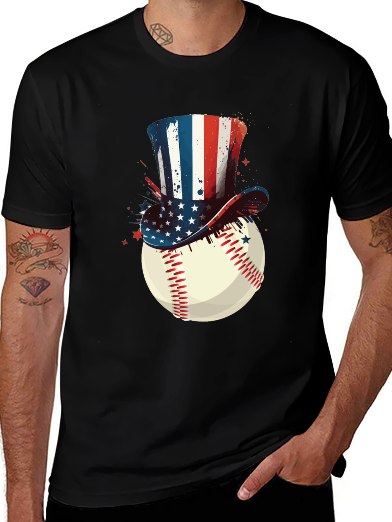 Variant 3 of Patriotic Baseball T-Shirt