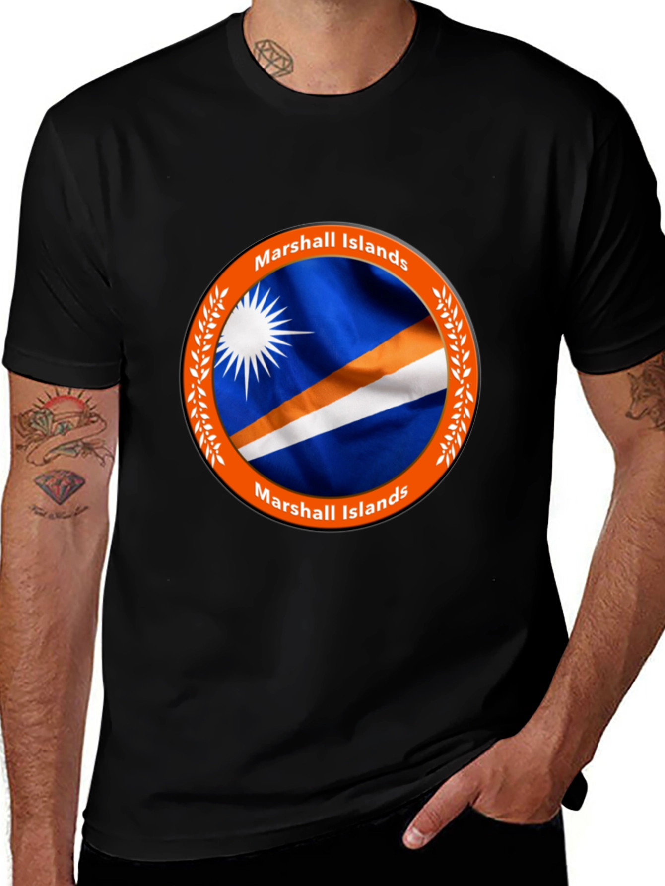 Marshall Islands Flag Graphic Tee