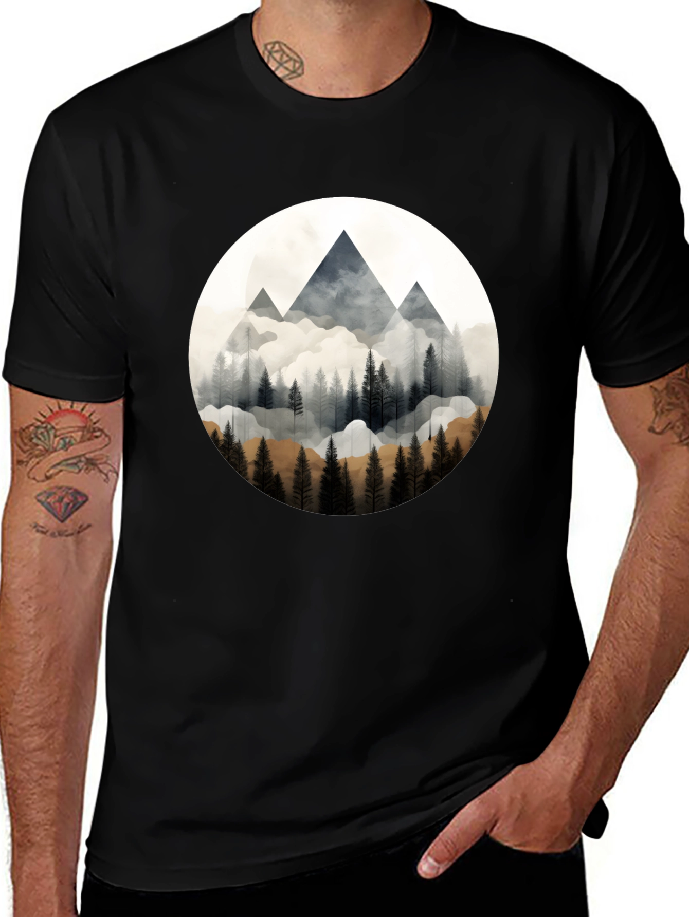 Variant 17 of Mountain Forest Graphic Tee