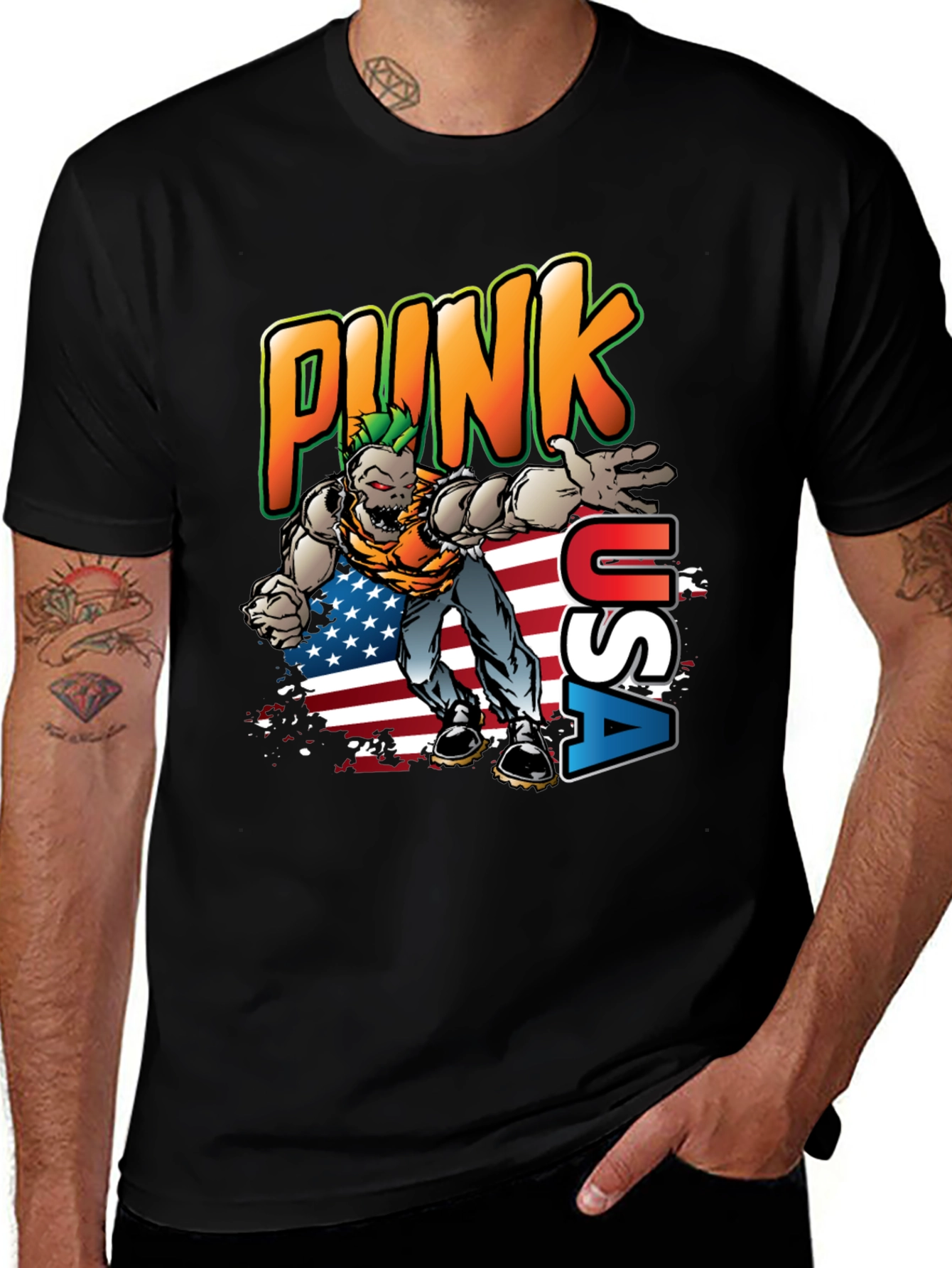 Variant 5 of Punk USA Graphic T-Shirt
