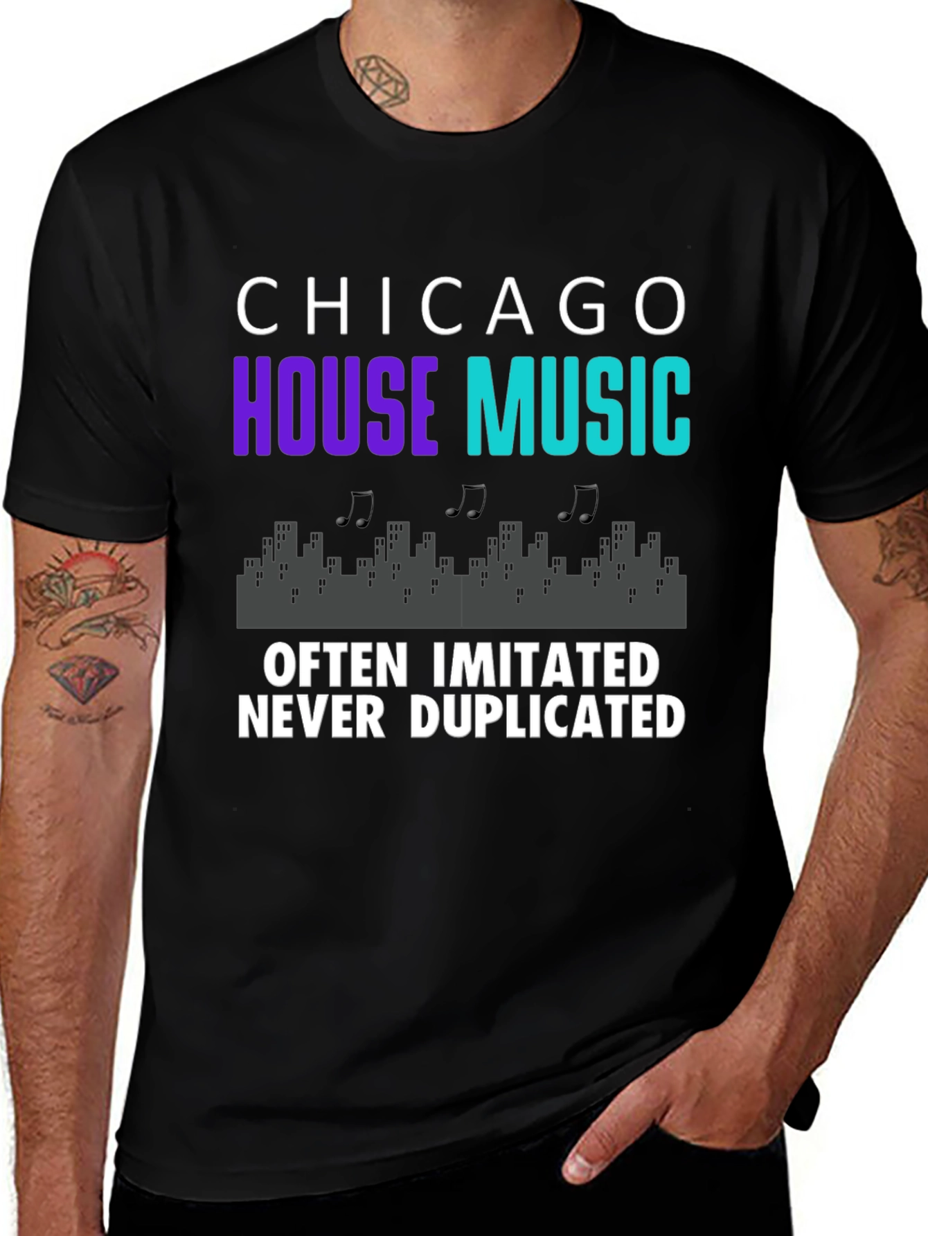 Chicago House Music T-Shirt - Never Duplicated Tee