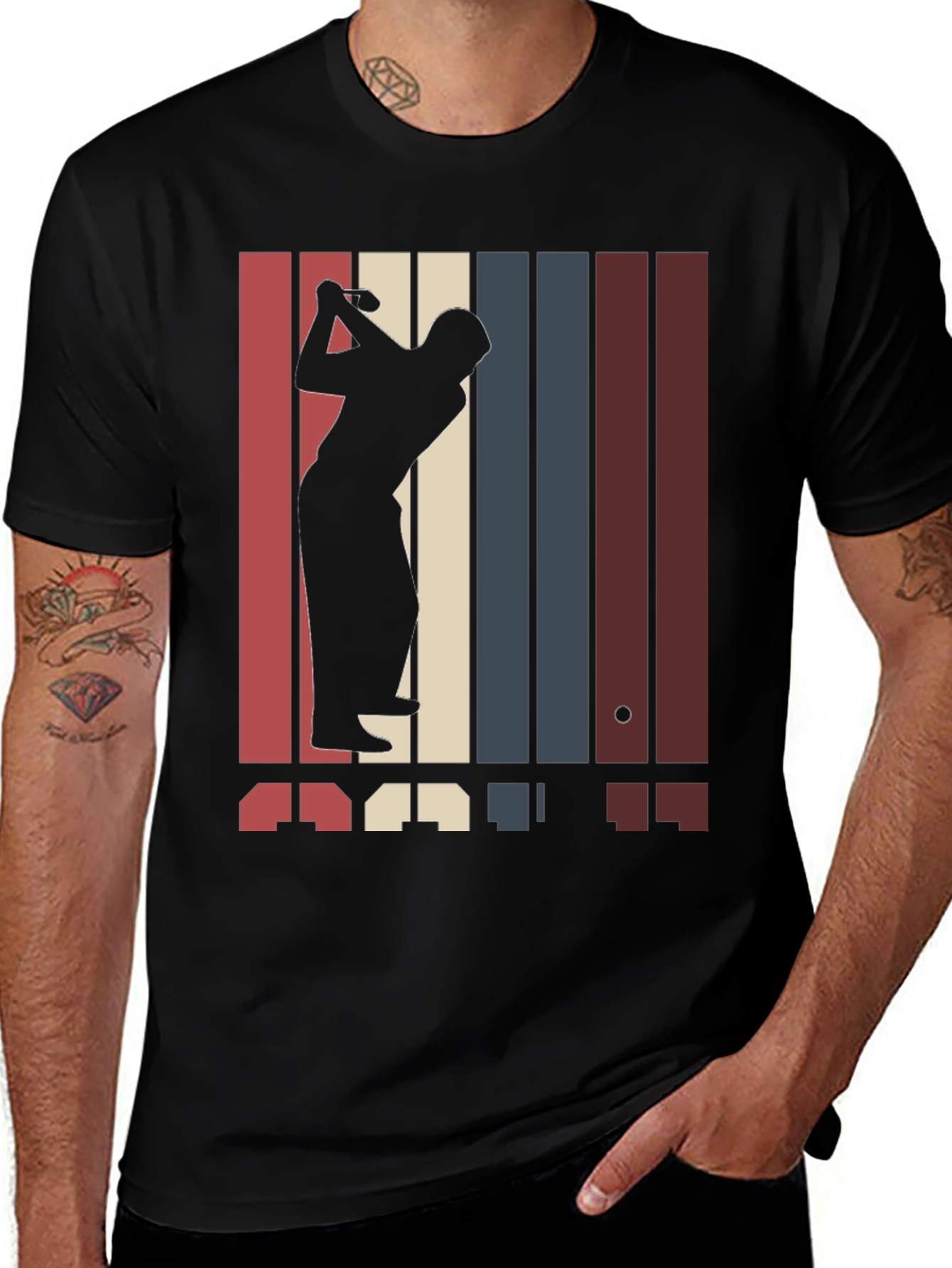 Variant 25 of Retro Golfer T-Shirt - Vintage Style Tee for Golf Lovers