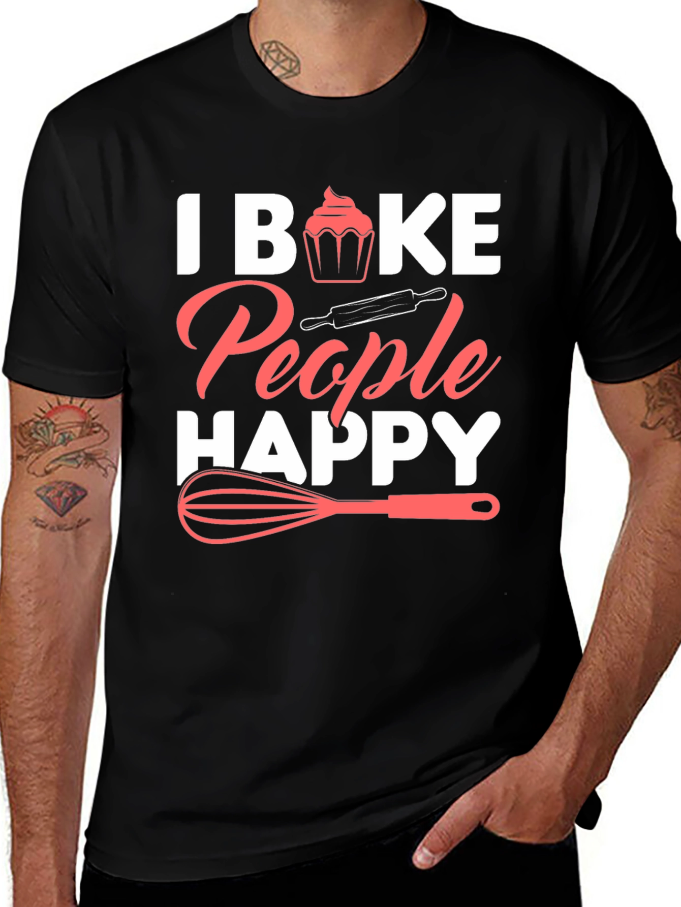 Variant 24 of I Bake People Happy T-Shirt | Baker Gift