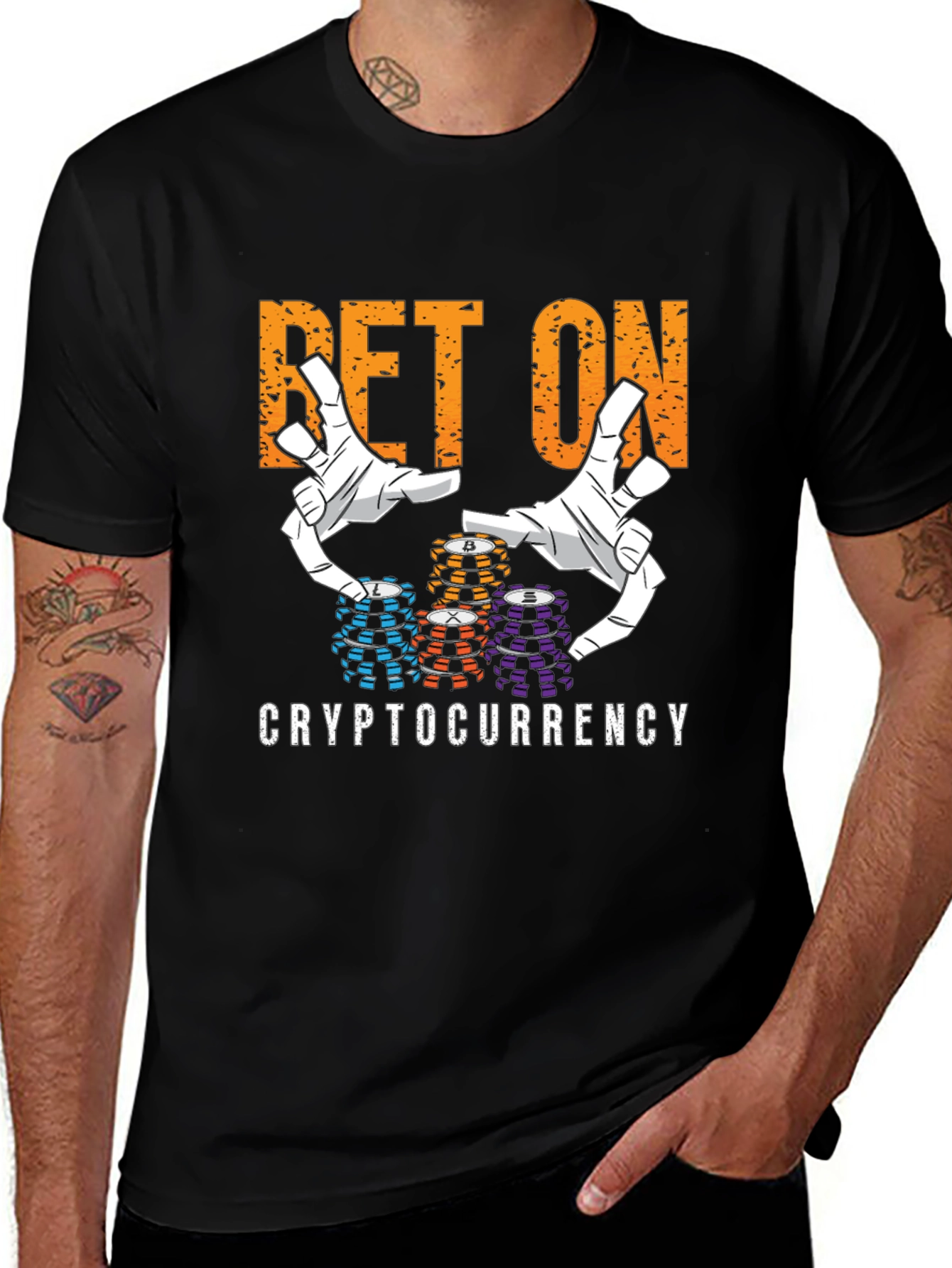 Variant 3 of Bet On Cryptocurrency T-Shirt