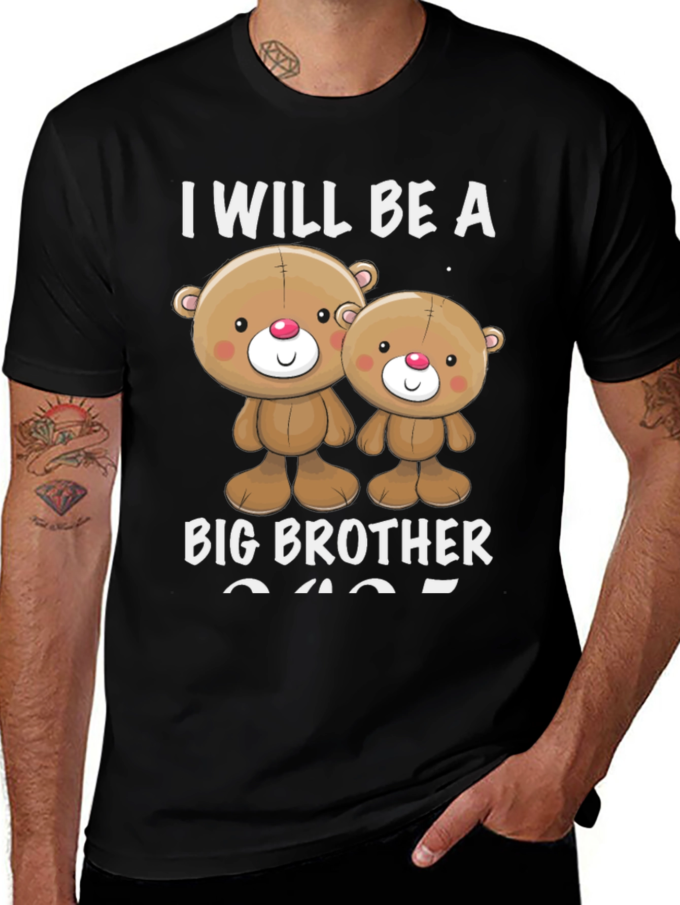 Big Brother To Be T-Shirt with Cute Teddy Bears