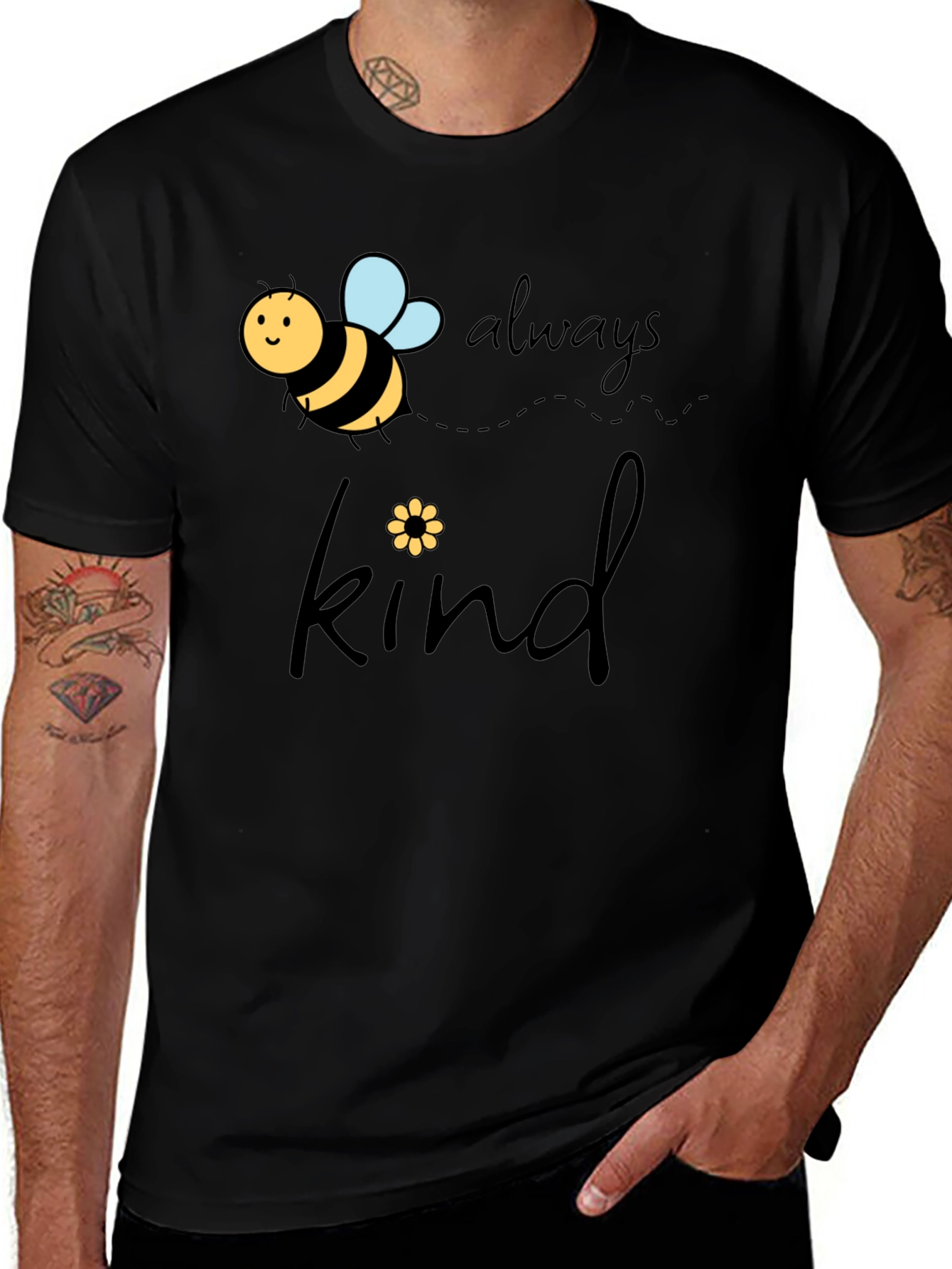 Bee Kind Always Black T-Shirt