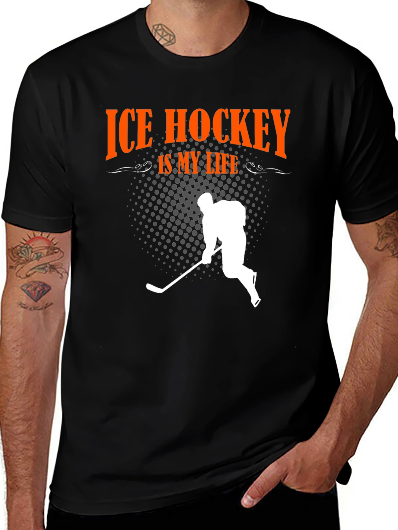 Variant 17 of Ice Hockey Is My Life Graphic Tee