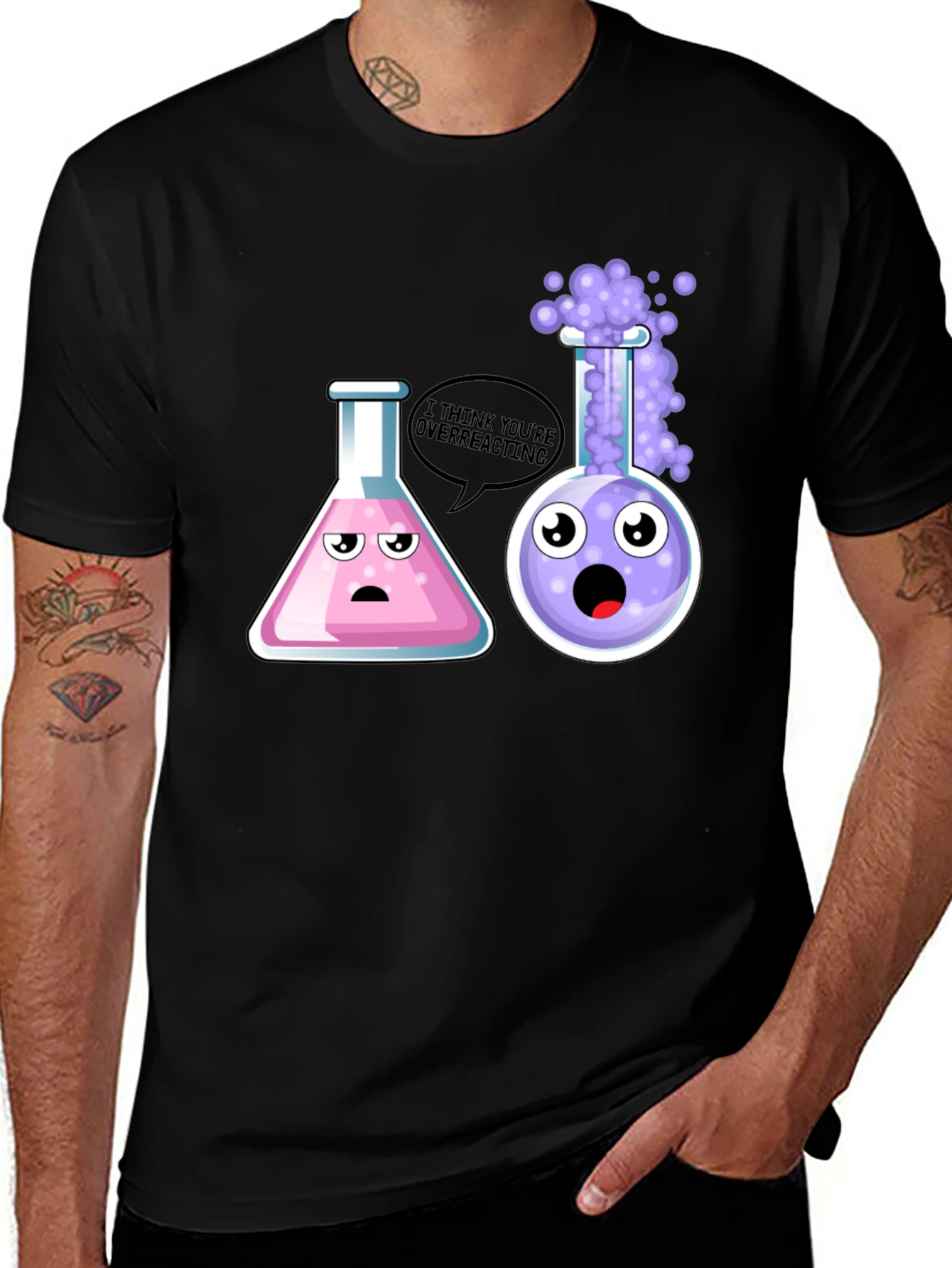 Variant 7 of Funny Science Reaction T-Shirt