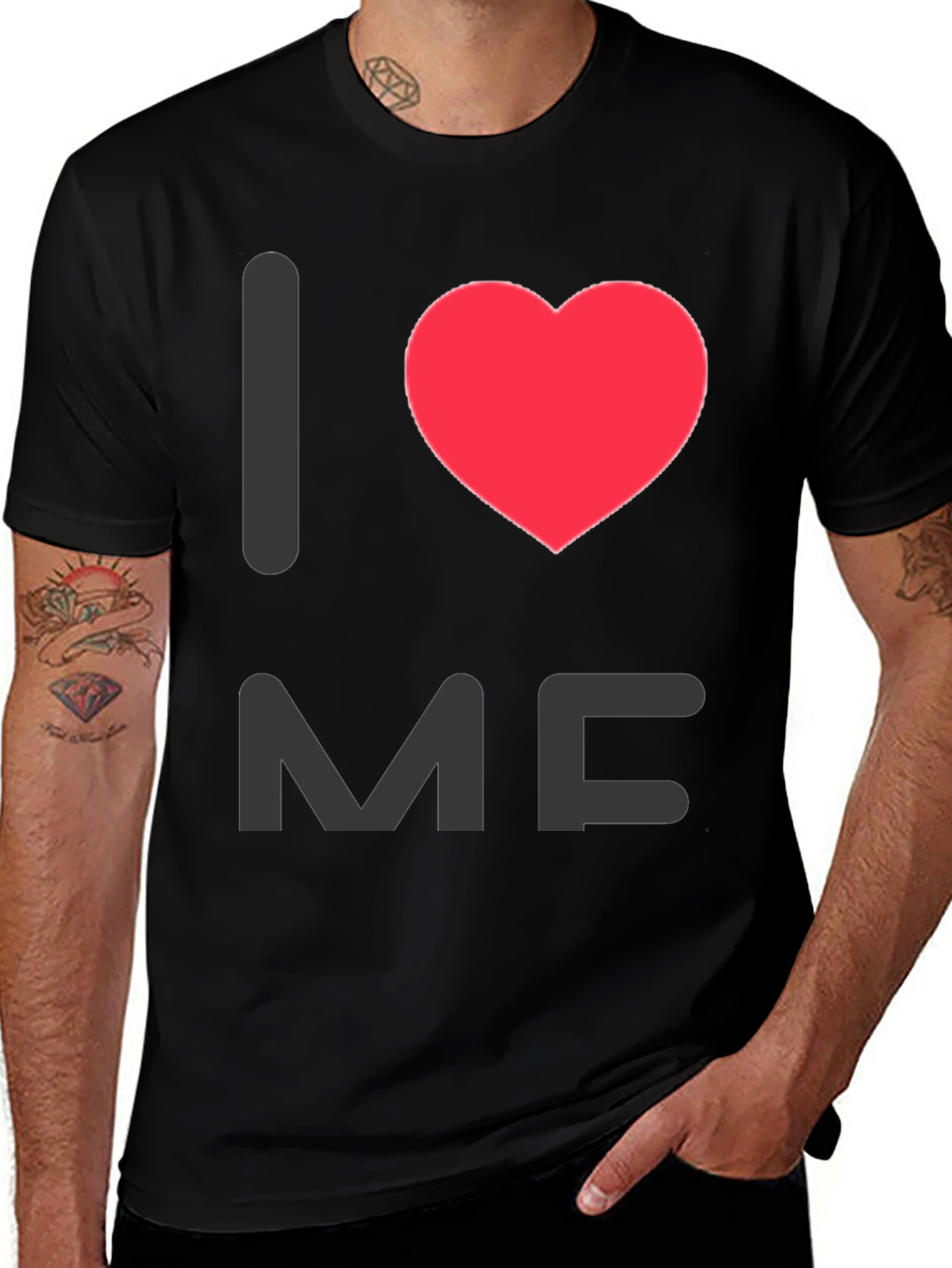 Variant 13 of I Heart Me Graphic Tee - Classic Comfort
