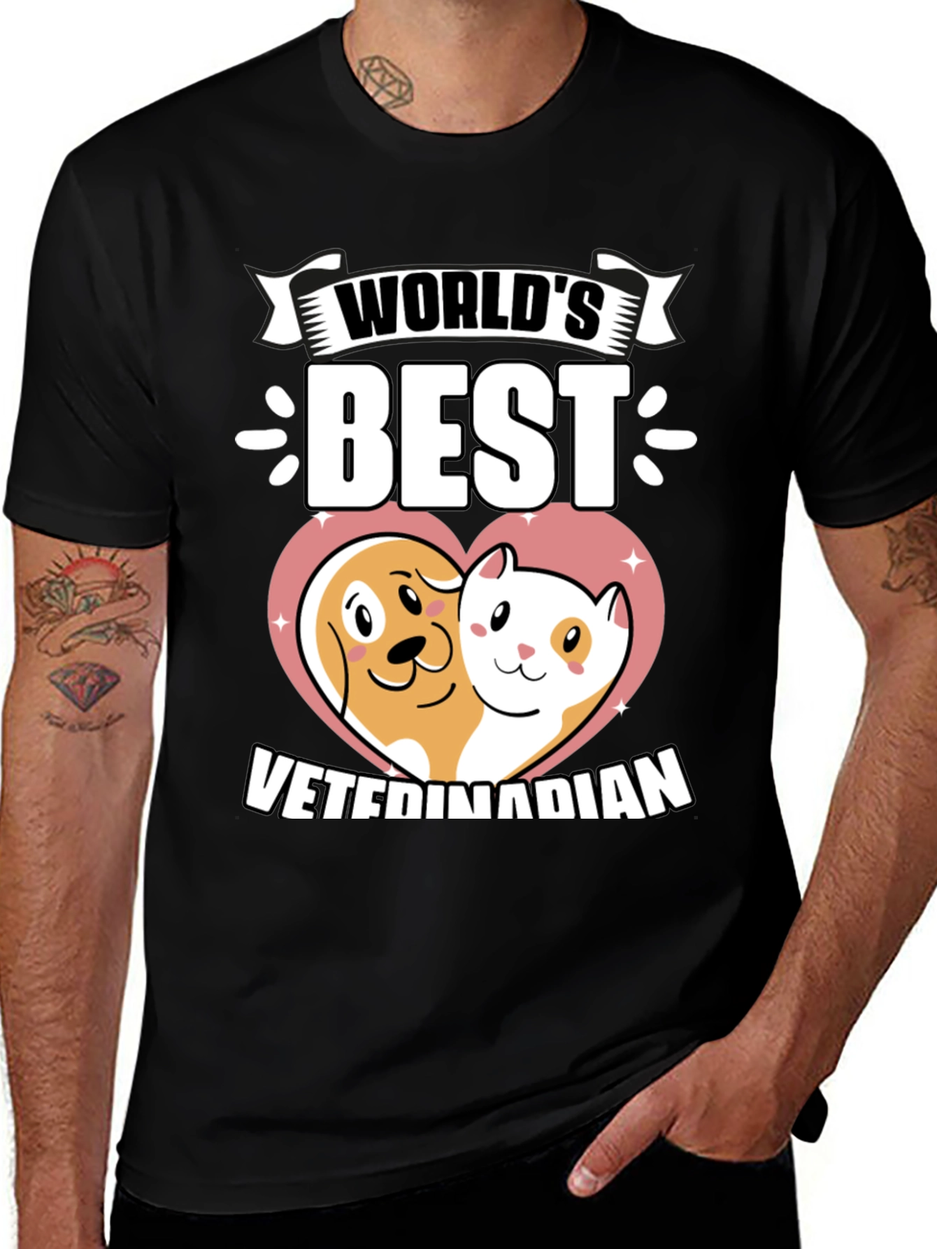 Variant 27 of World's Best Veterinarian Pet Lover T-Shirt