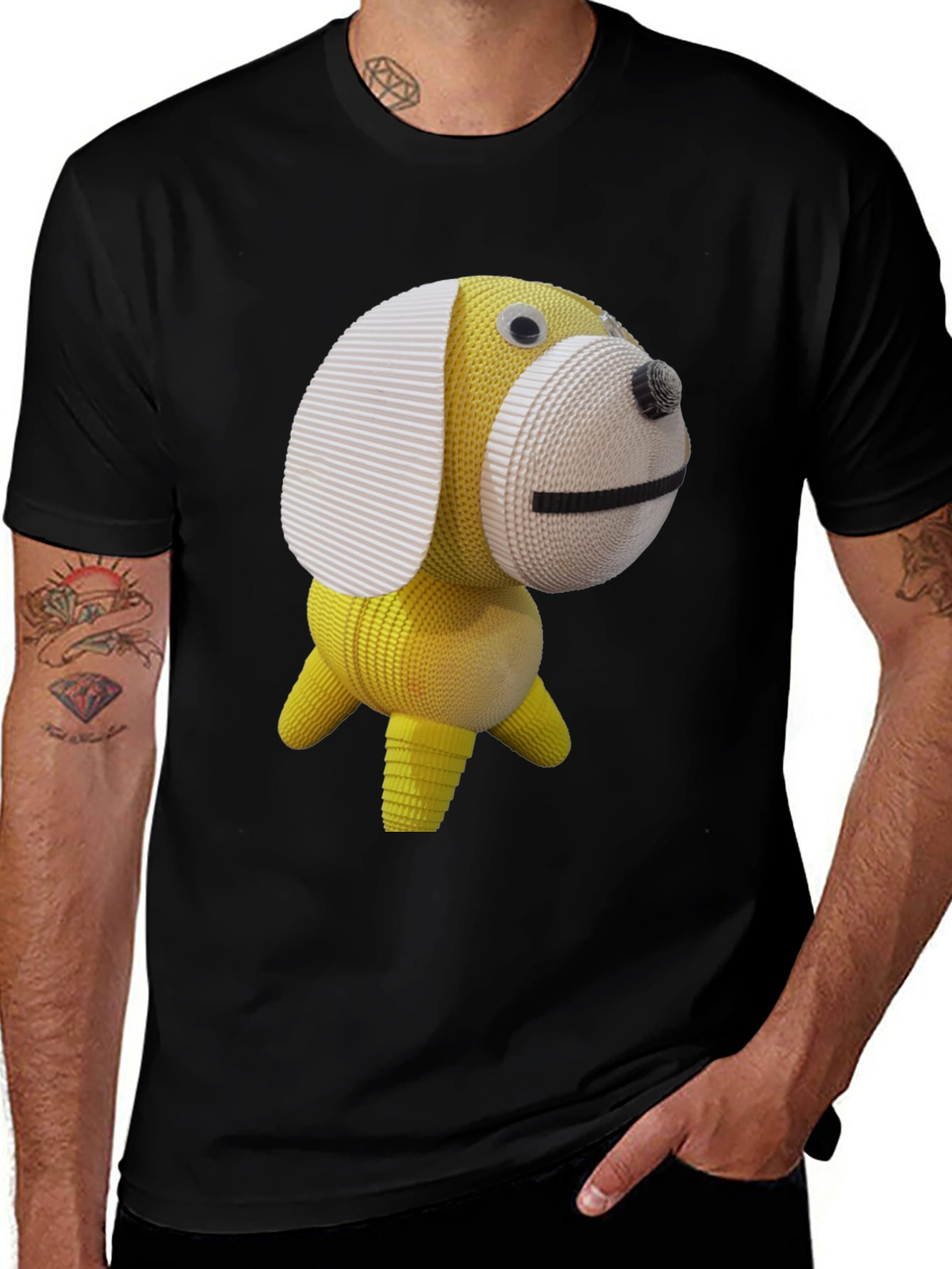 Variant 14 of Novelty 3D Dog Graphic Tee