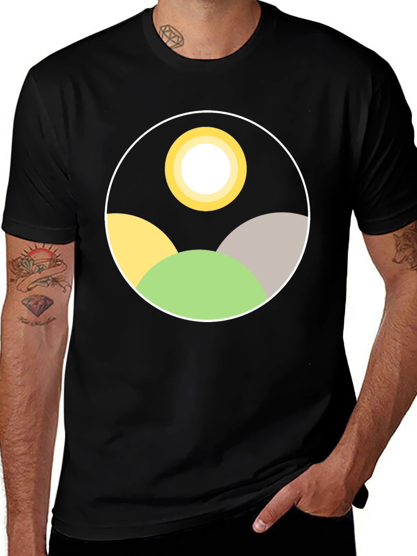 Variant 3 of Abstract Landscape Graphic Tee