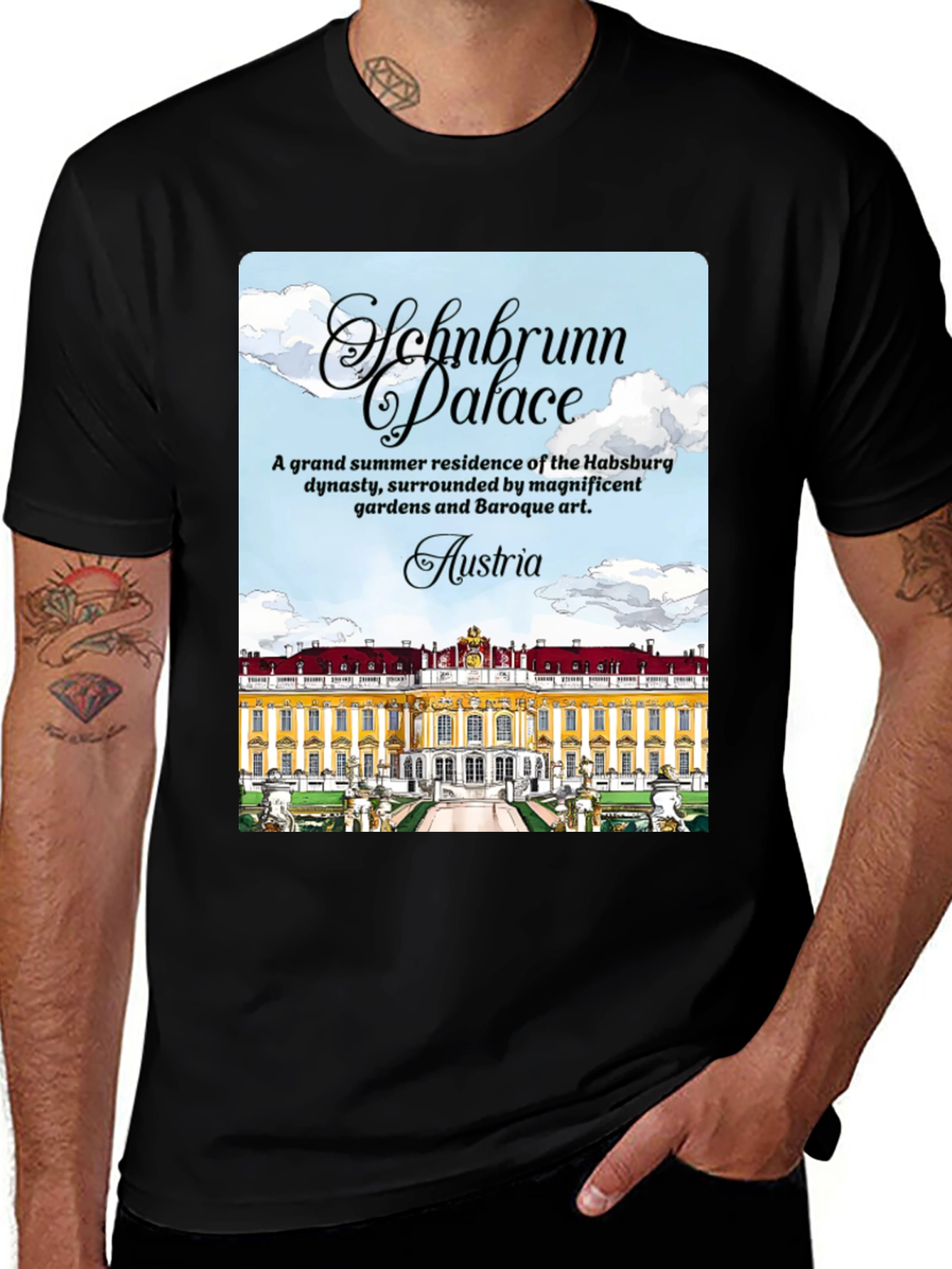 Schonbrunn Palace Austria Graphic T-Shirt