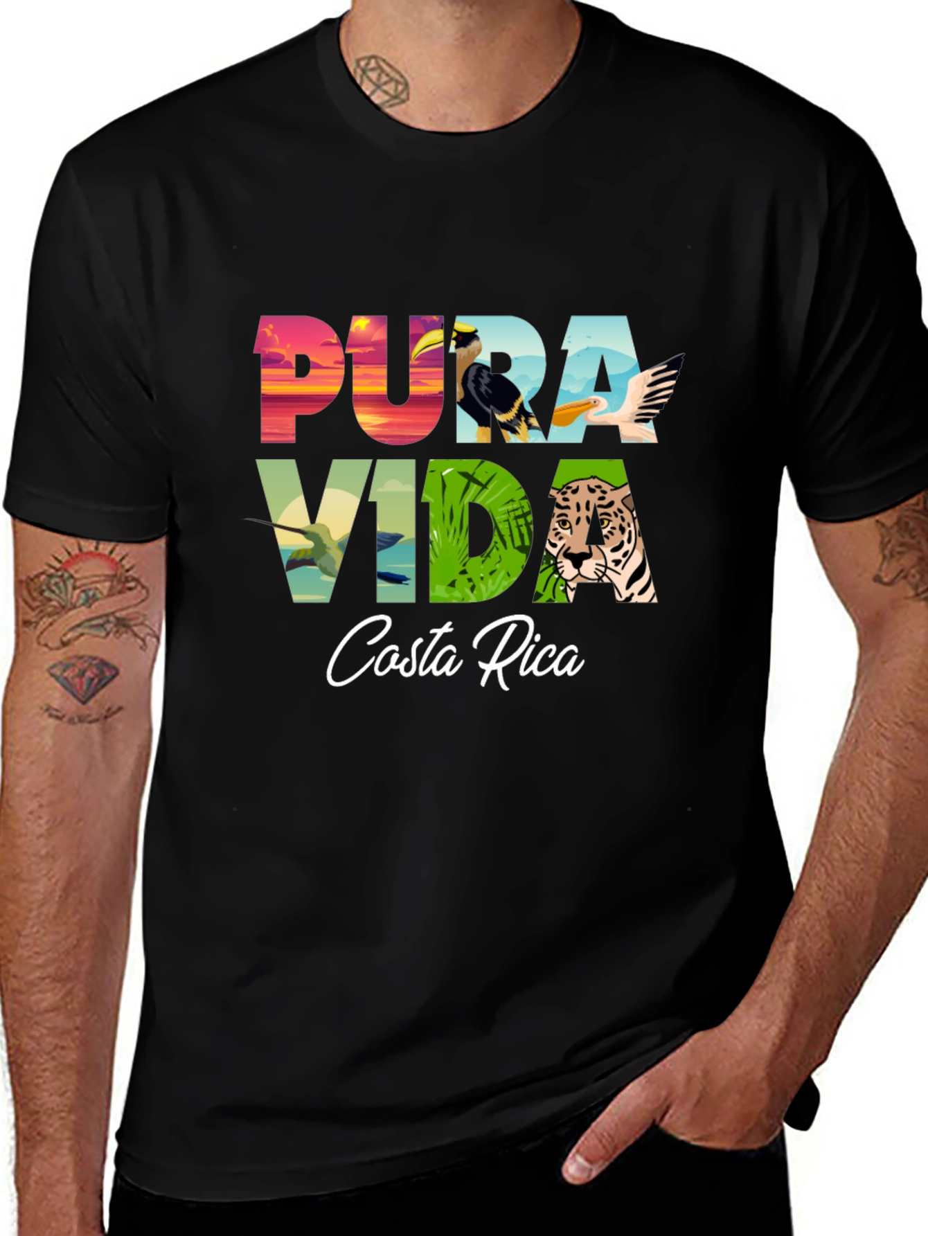 Pura Vida Costa Rica Graphic Tee