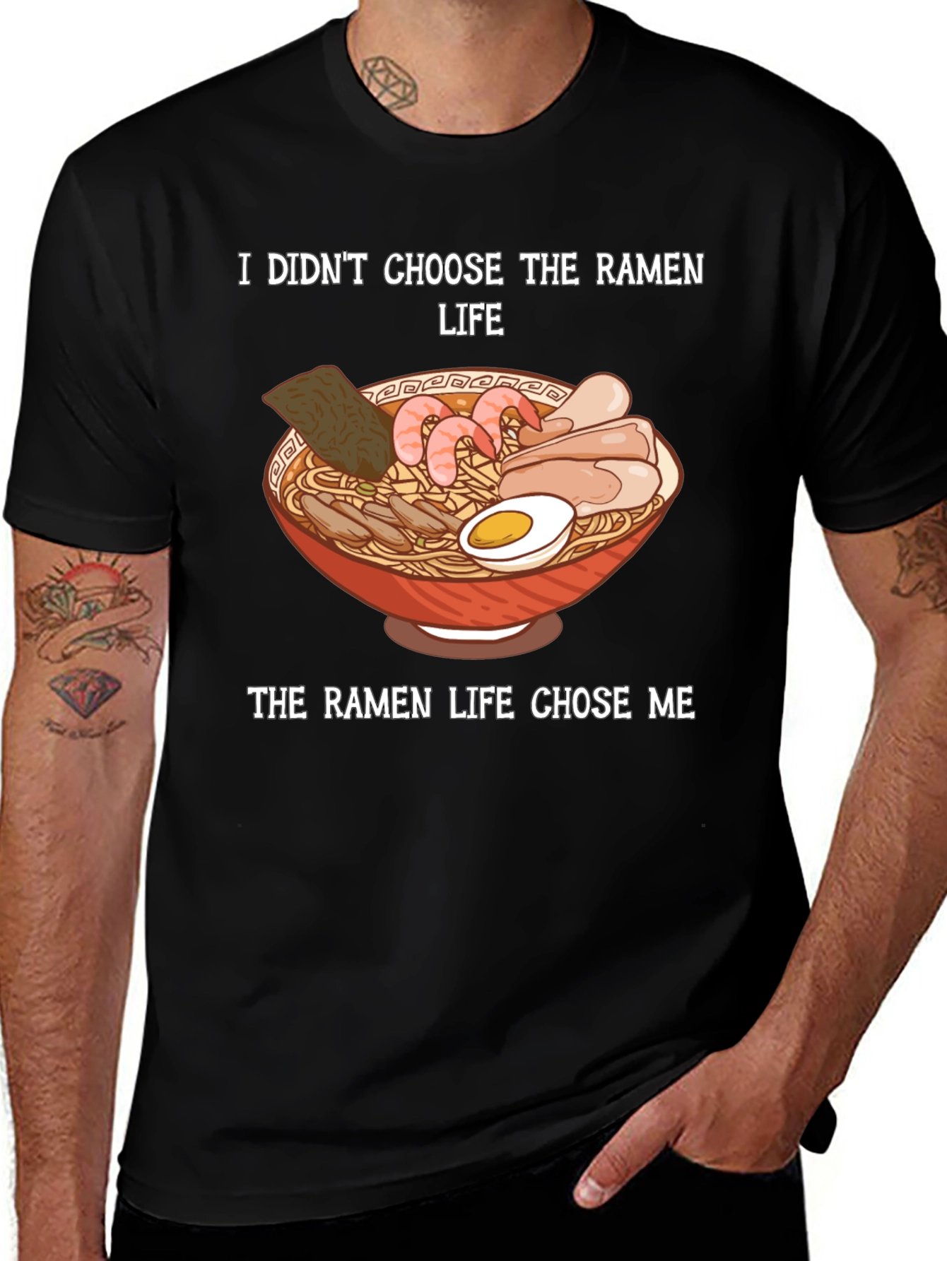 Variant 15 of Ramen Life Black Graphic Tee