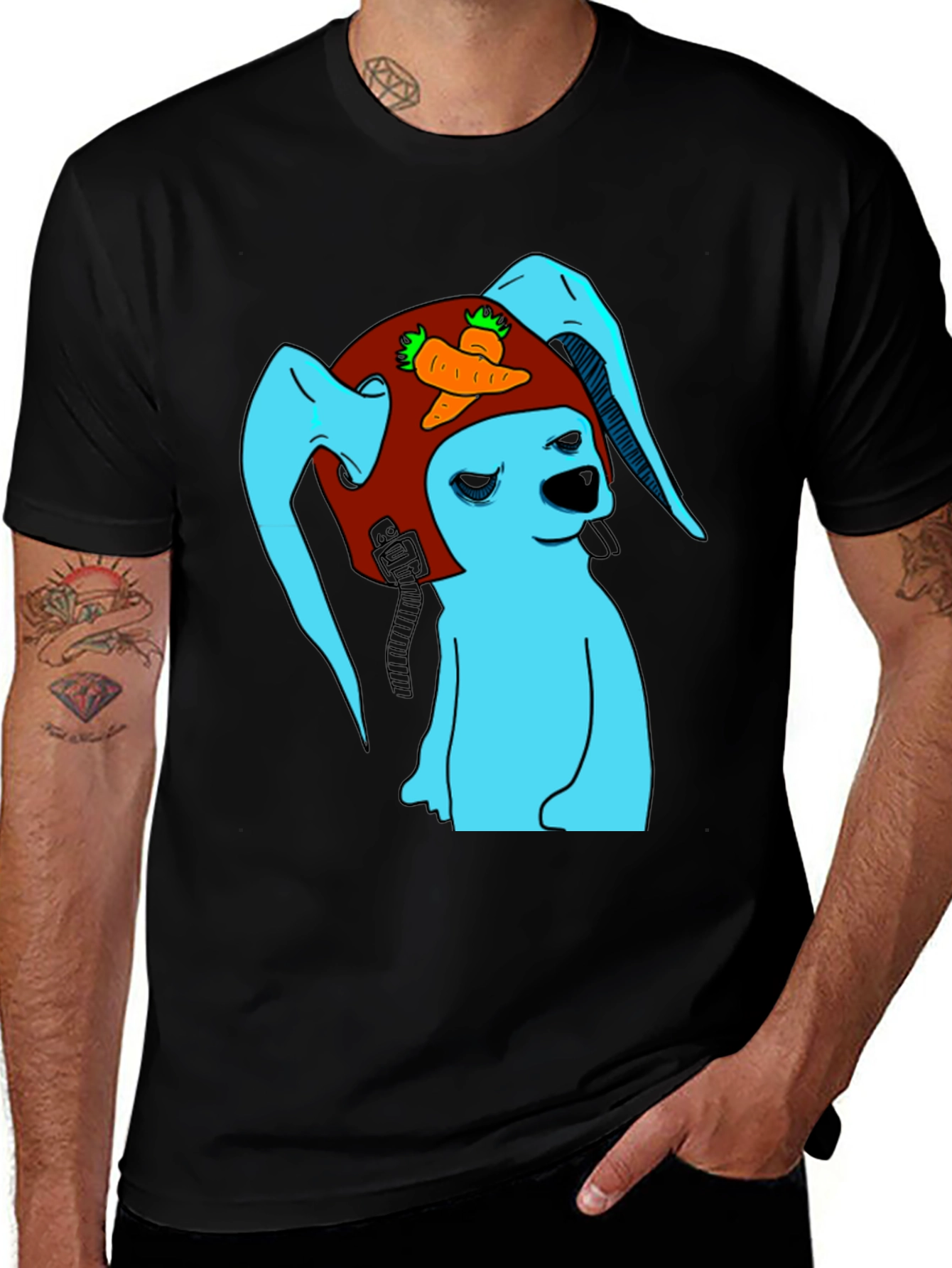 Variant 19 of Bunny Pilot T-Shirt - Funny Graphic Tee