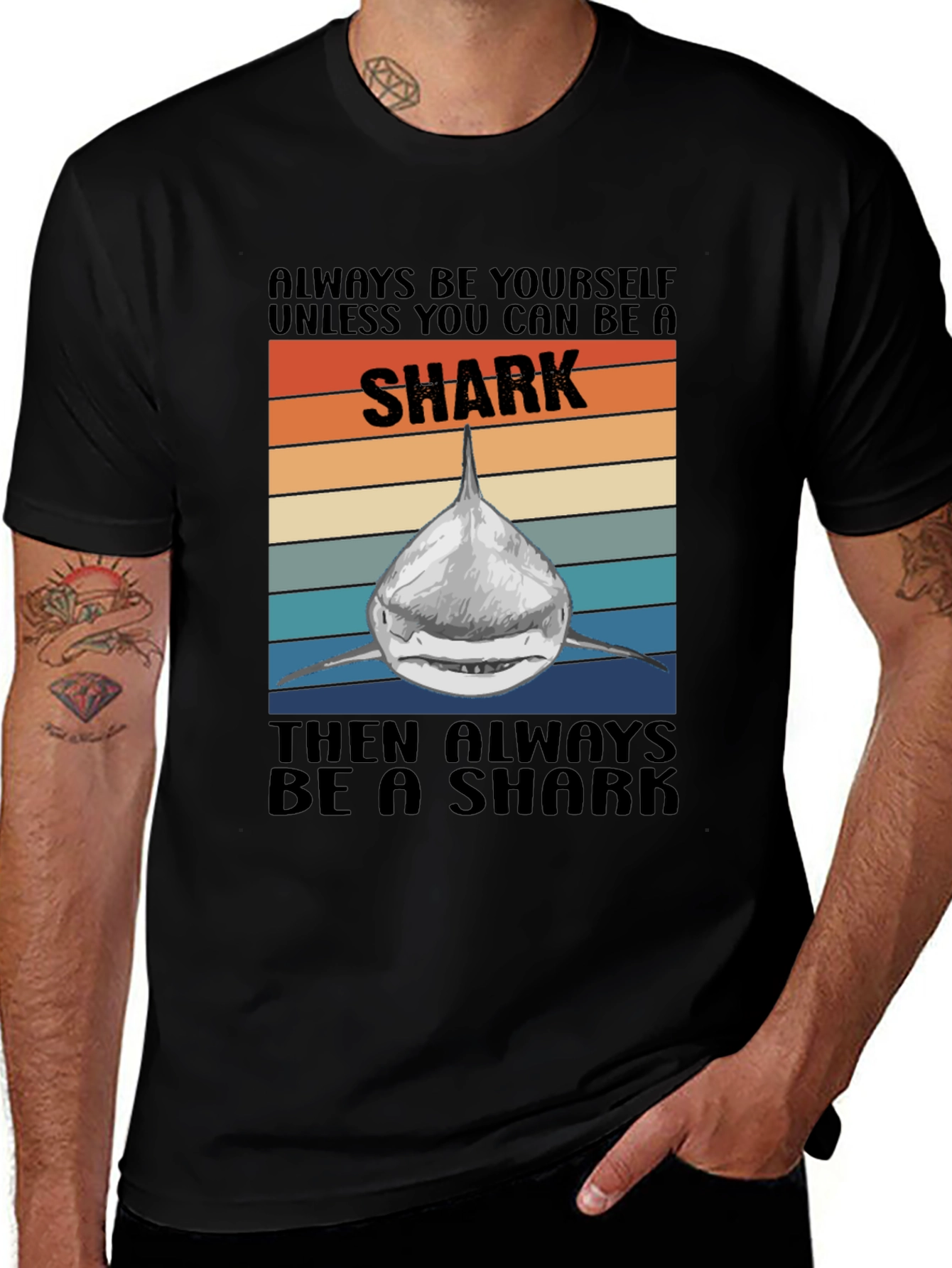 Variant 5 of Always Be a Shark Graphic T-Shirt