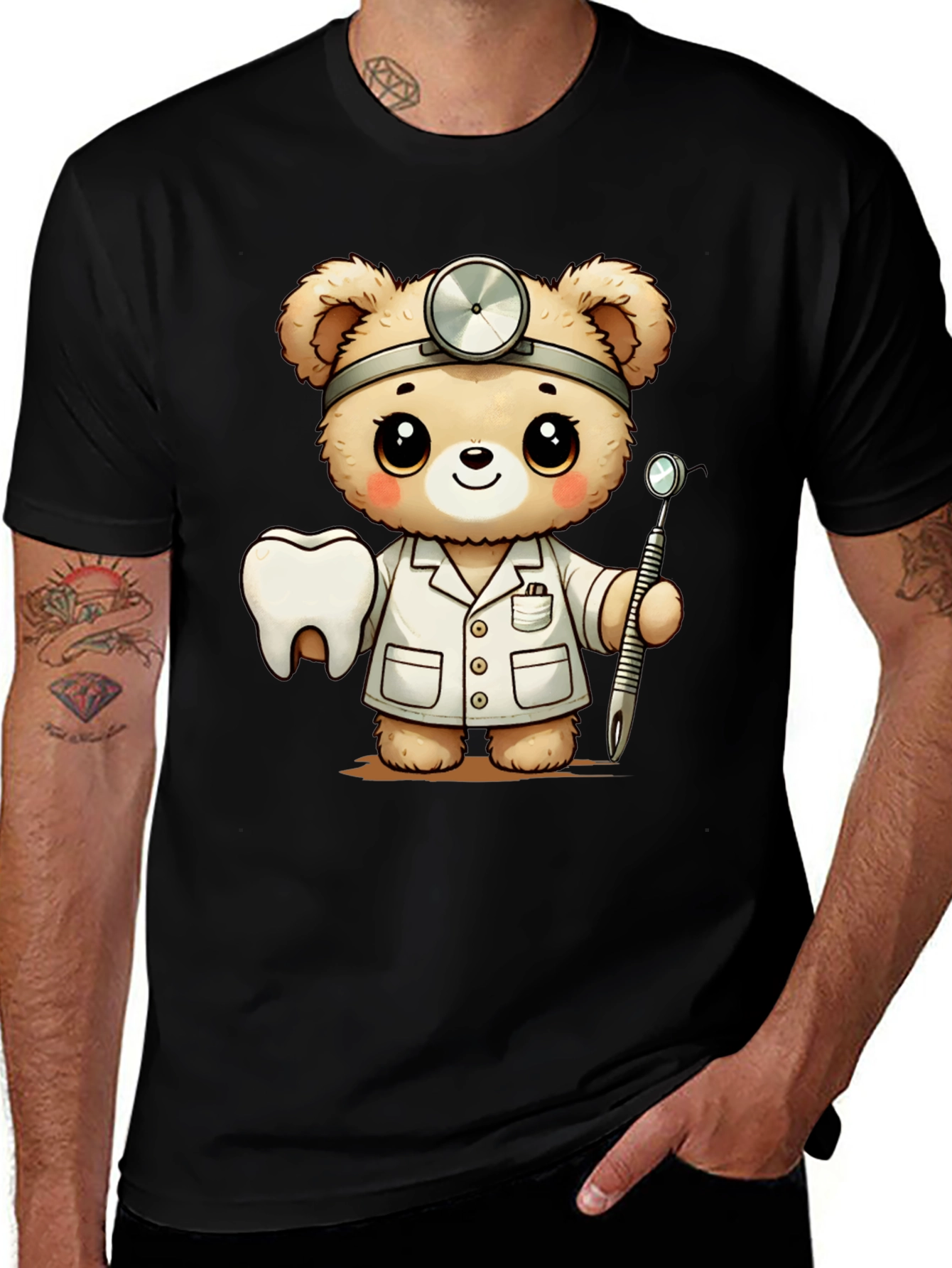 Variant 9 of Dentist Bear Graphic Tee