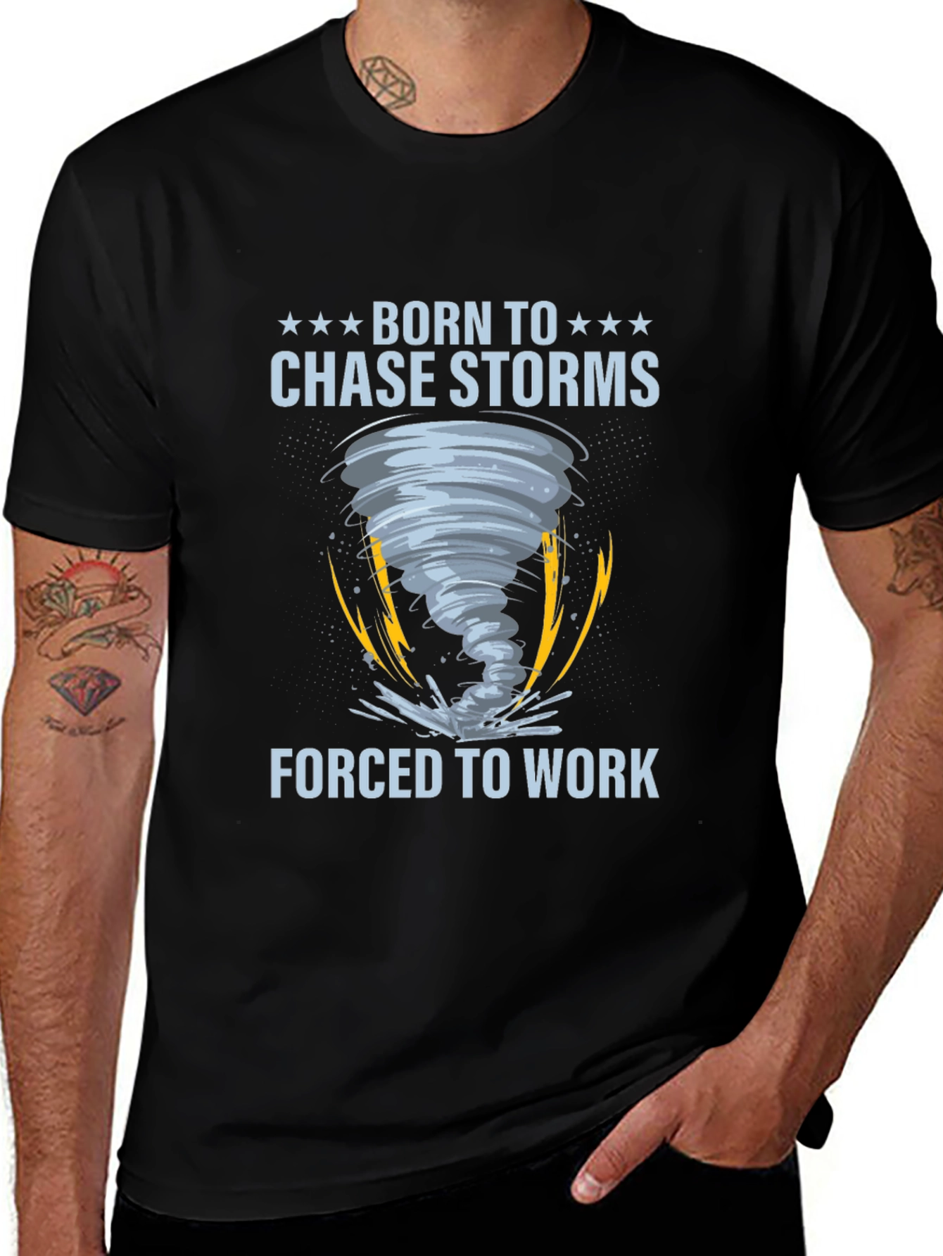 Variant 8 of Born to Chase Storms Graphic T-Shirt