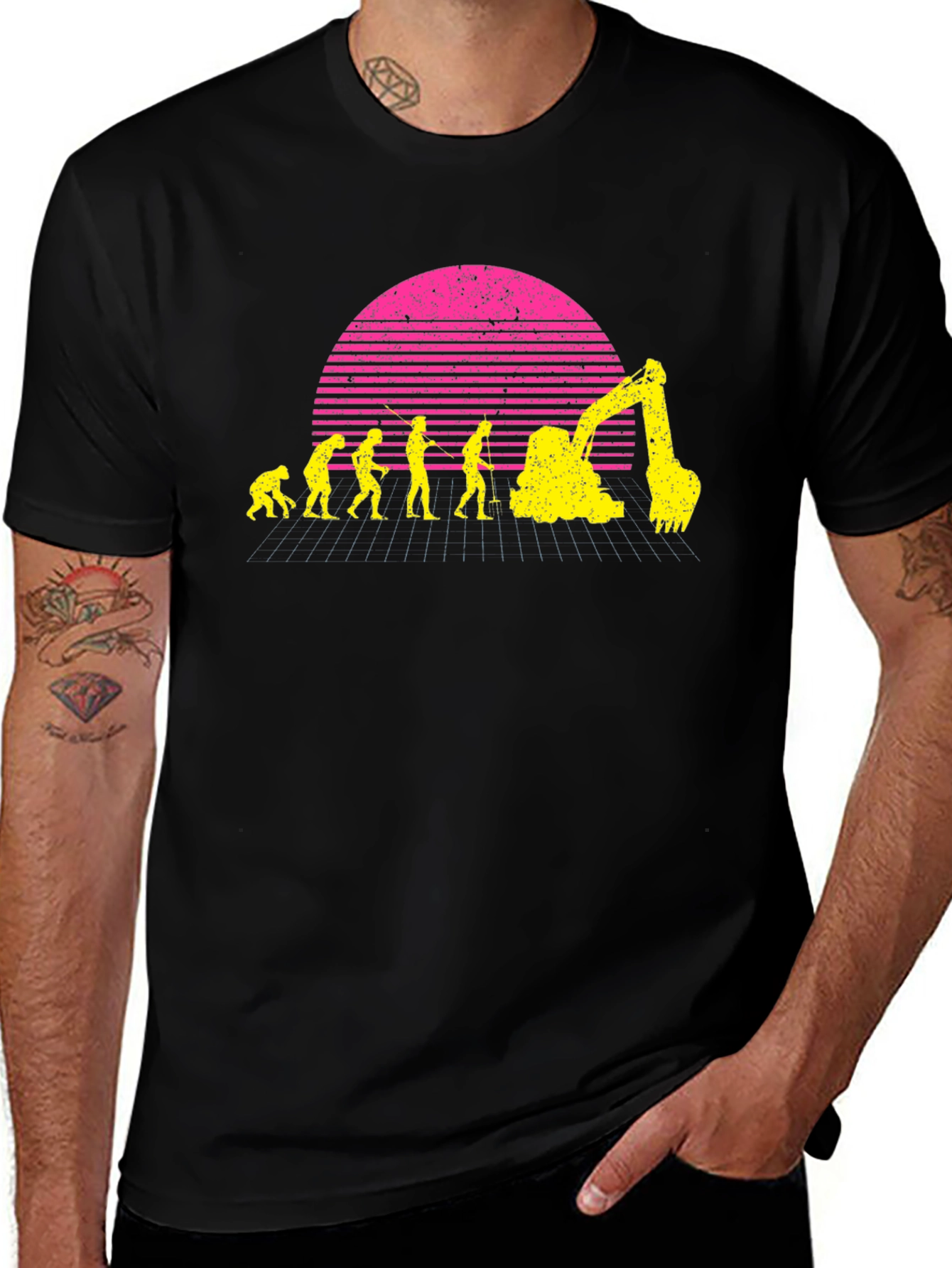 Variant 18 of Construction Evolution T-Shirt - Black