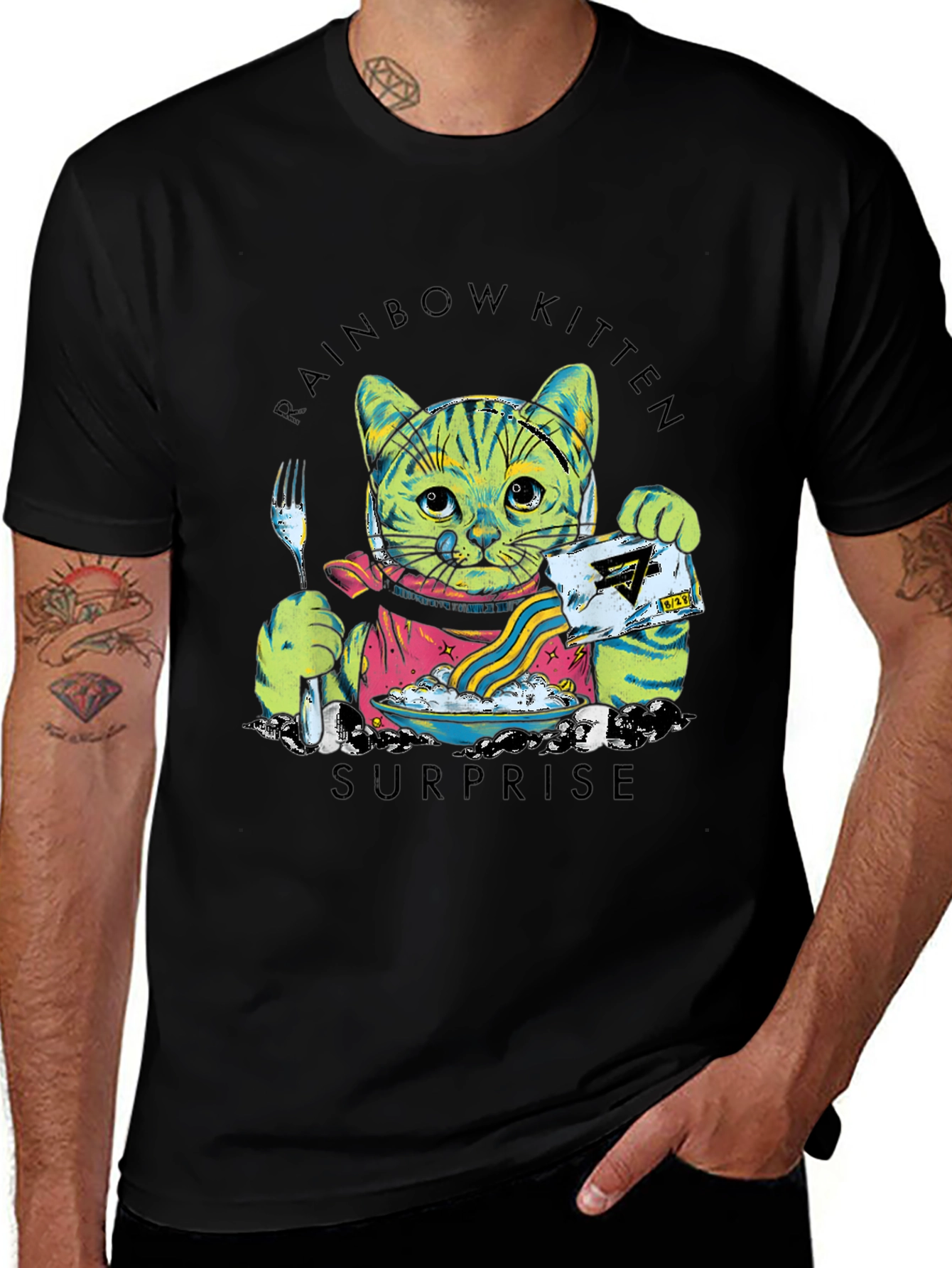 Variant 3 of Rainbow Kitten Surprise Graphic Tee