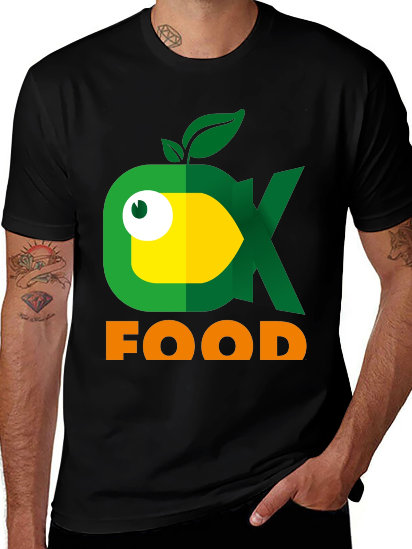 Eco Food T-Shirt - Cute Fish Logo!