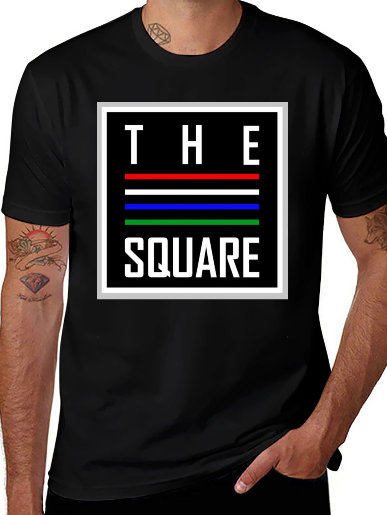 Variant 18 of The Square Graphic T-Shirt - Modern Design