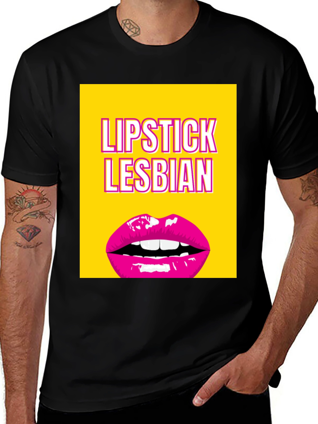 Variant 7 of Lipstick Lesbian Graphic T-Shirt - Bold & Stylish