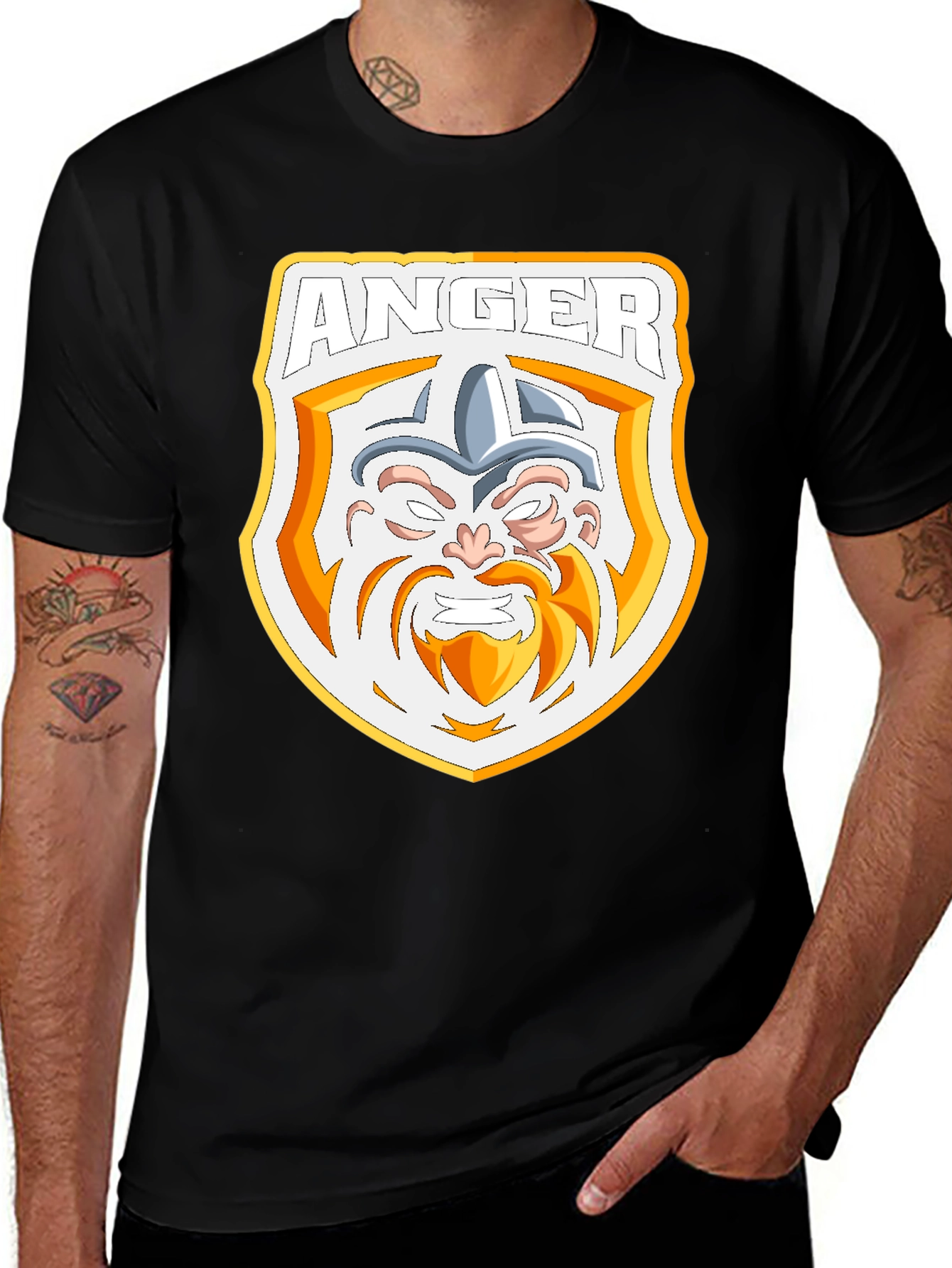 Anger Viking T-Shirt - Black