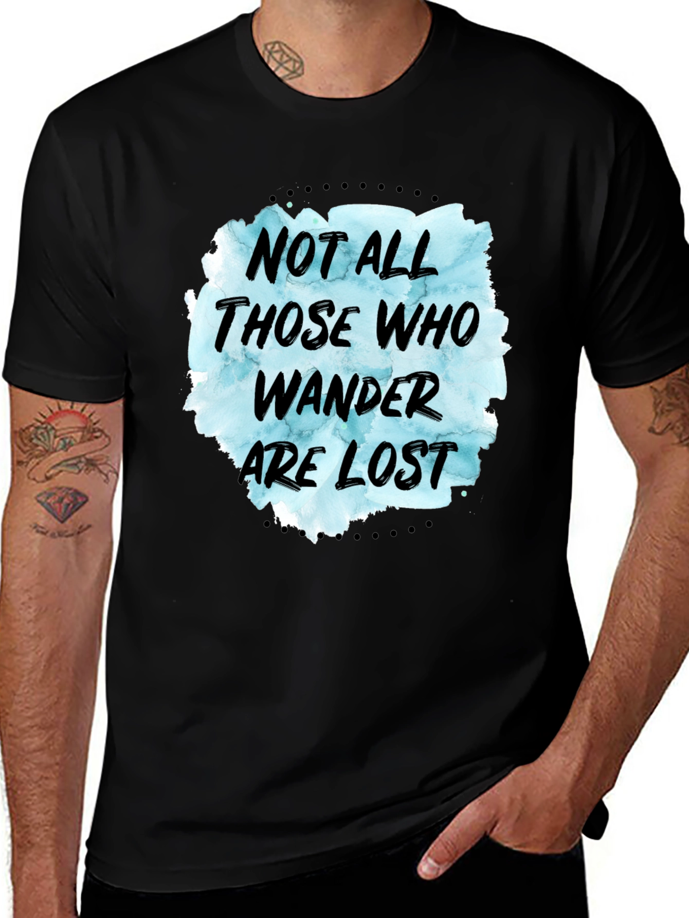 Variant 17 of Wanderlust Graphic Tee - "Not All Those Who Wander"