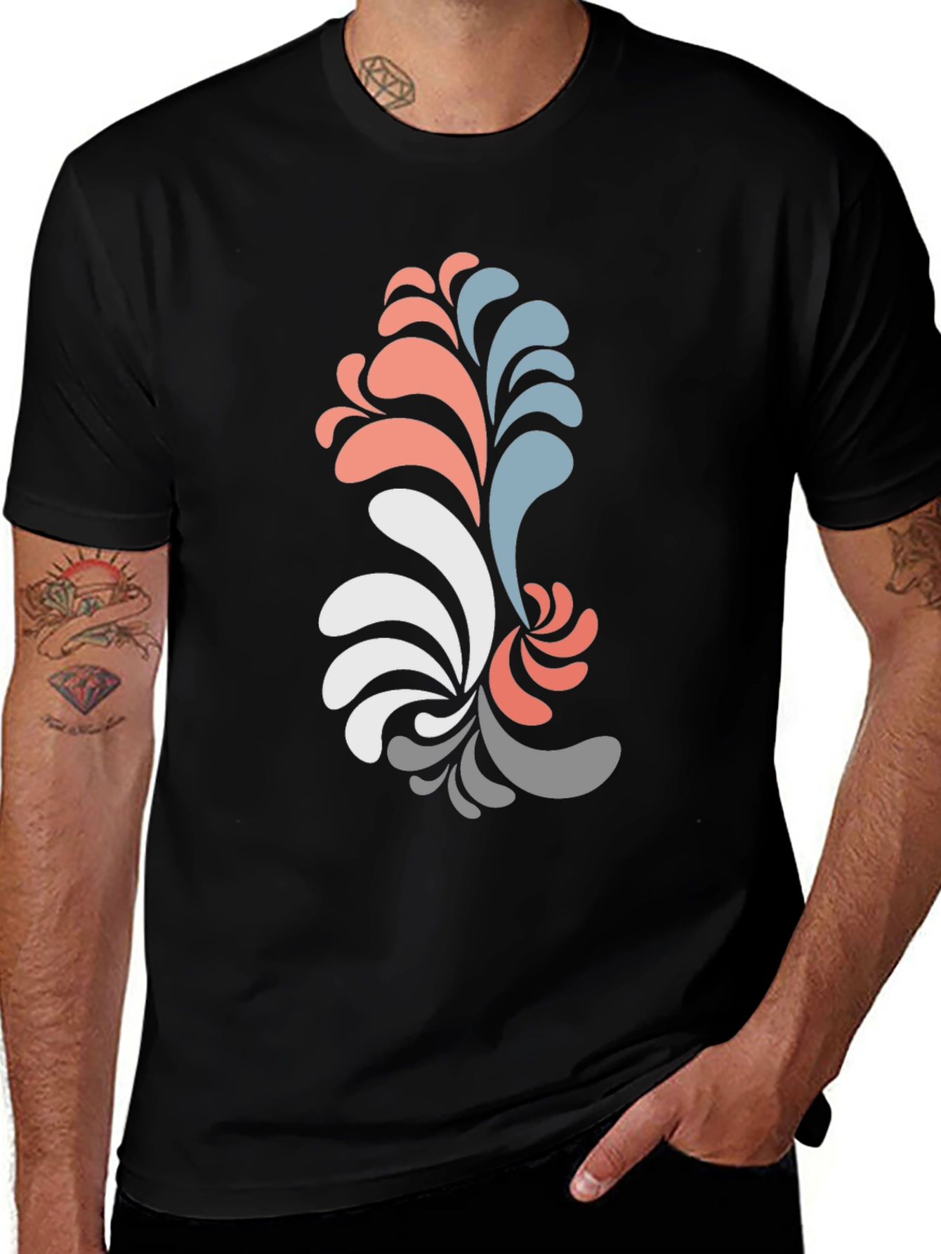 Variant 21 of Abstract Swirl Graphic Tee