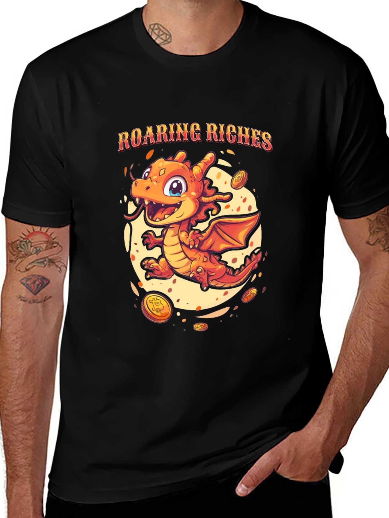 Variant 29 of Roaring Riches Dragon Graphic T-Shirt
