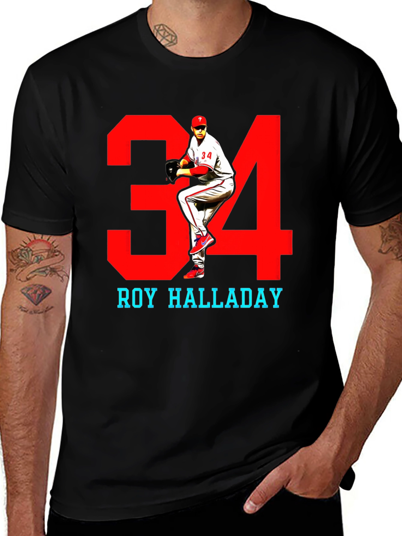 Variant 13 of Roy Halladay #34 Baseball T-Shirt