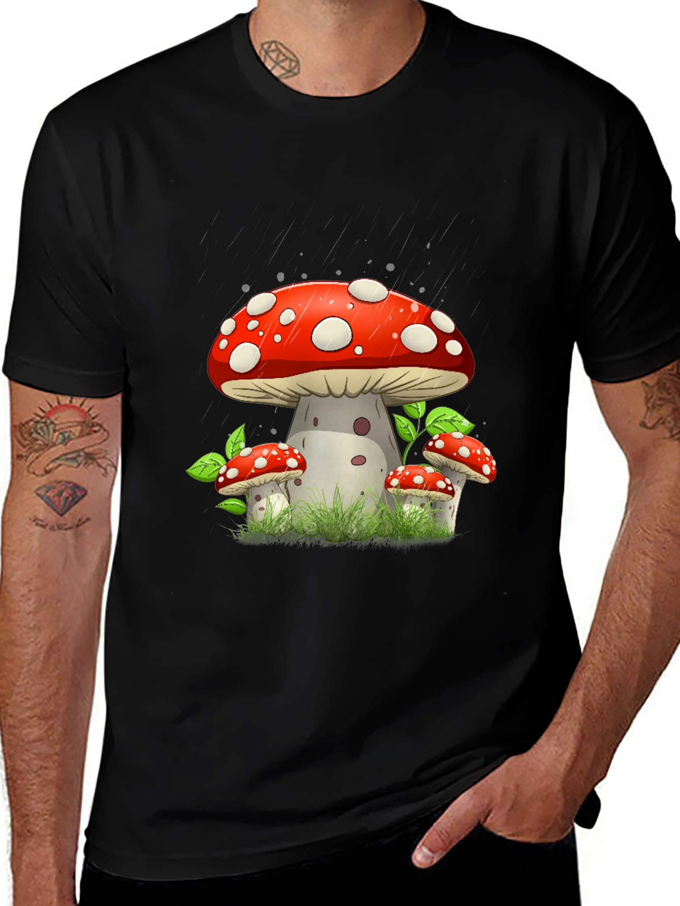 Variant 15 of Mushroom Graphic Tee - Funky Style