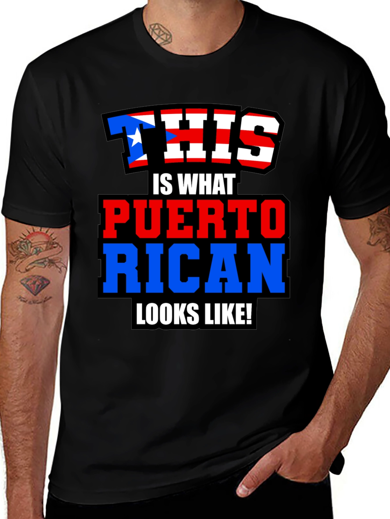 Puerto Rican Pride Graphic T-Shirt