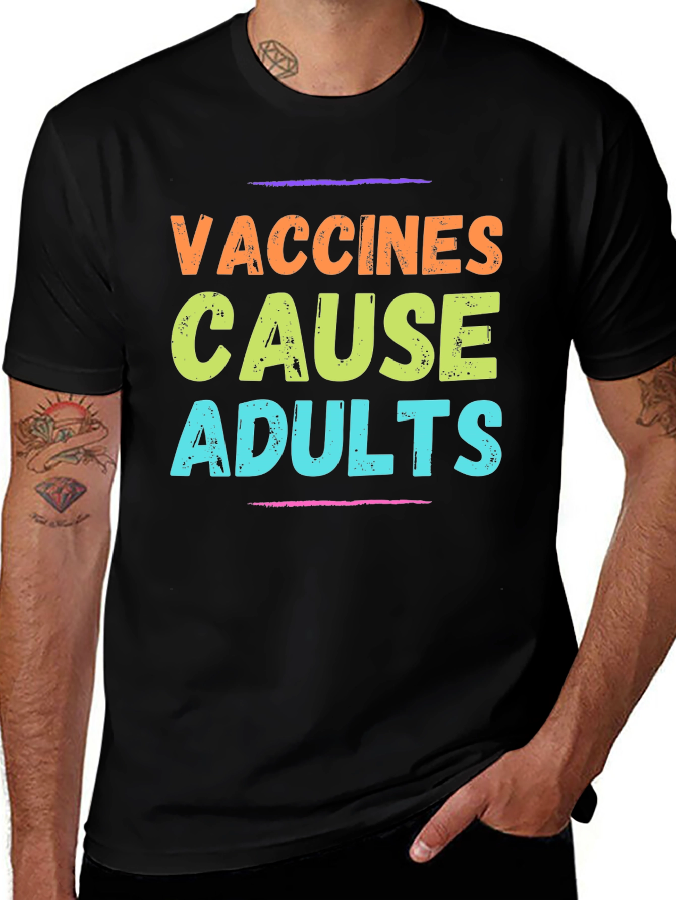 Variant 13 of Vaccines Cause Adults T-Shirt - Funny Slogan Tee