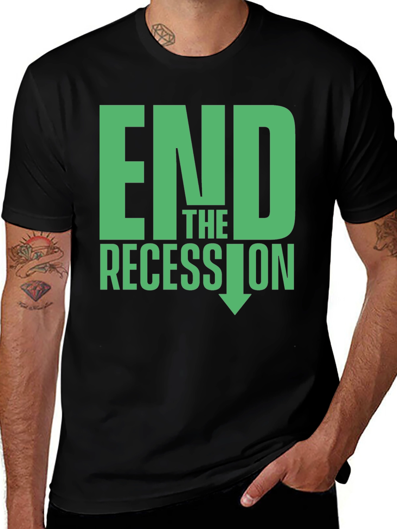 Variant 25 of End the Recession Graphic T-Shirt