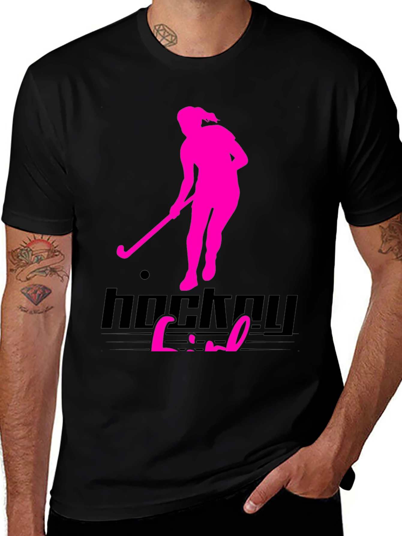 Variant 21 of Hockey Girl T-Shirt - Sporty Tee