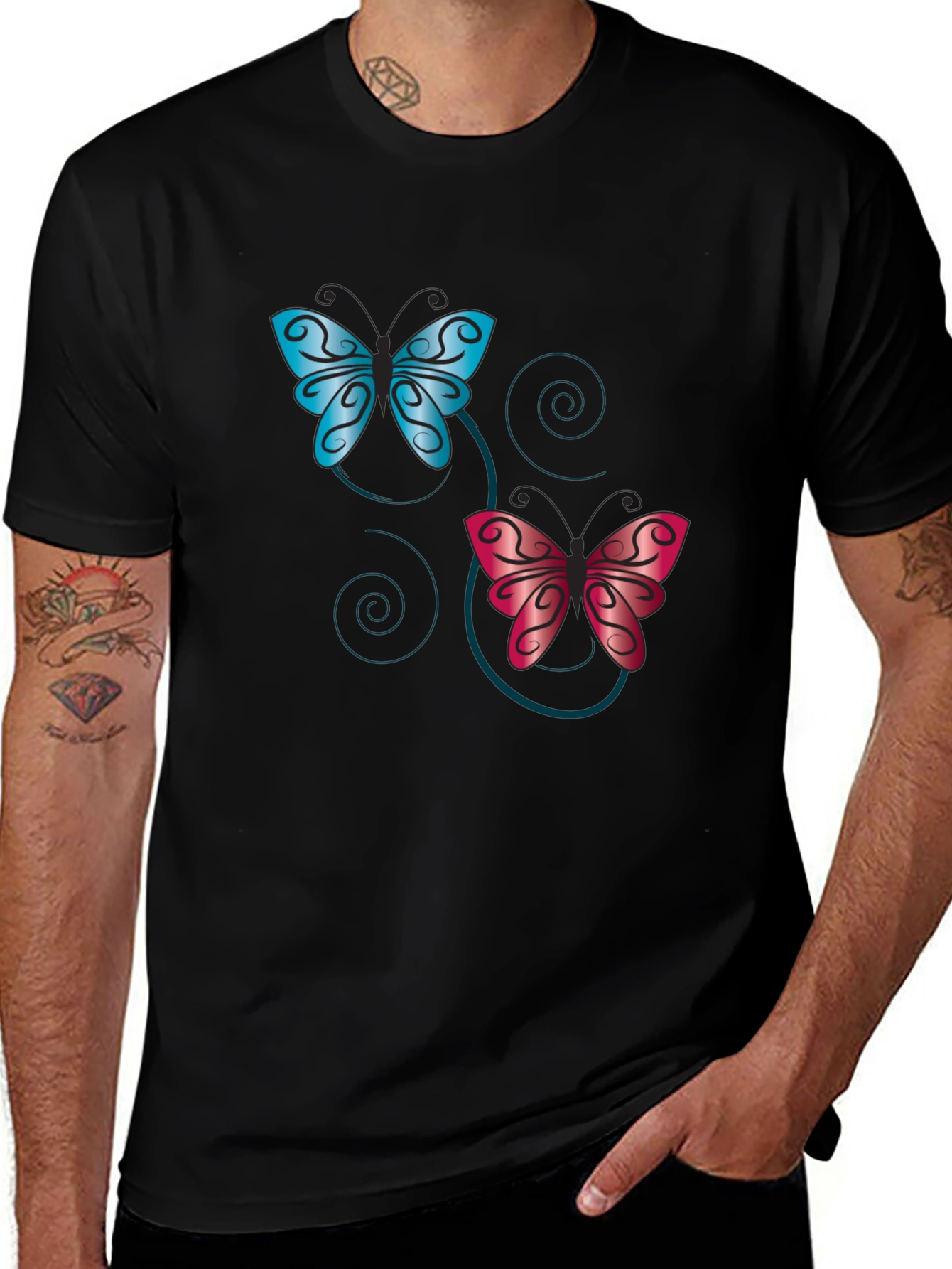 Variant 16 of Butterfly Graphic Print T-Shirt