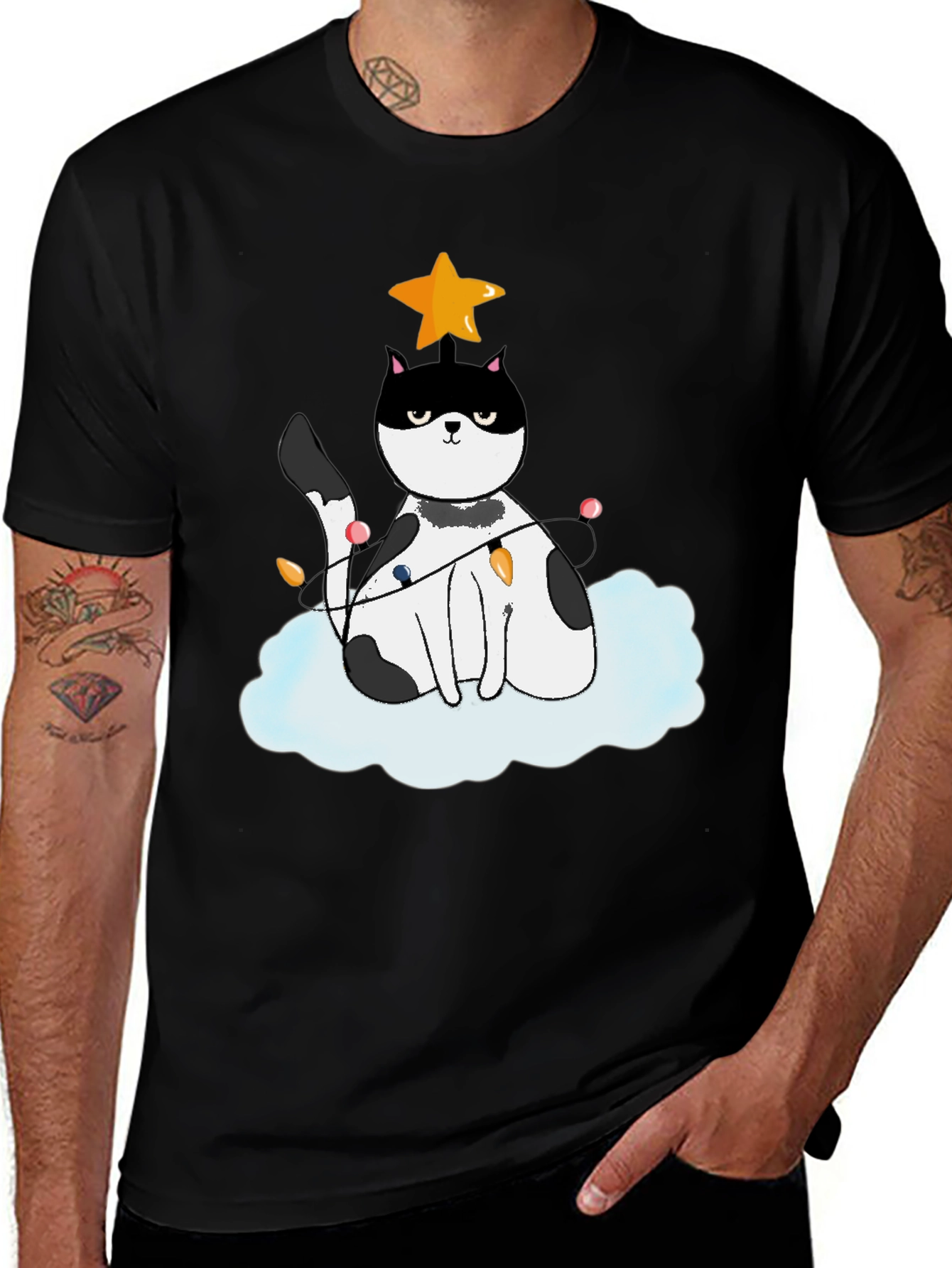 Variant 21 of Holiday Cat T-Shirt