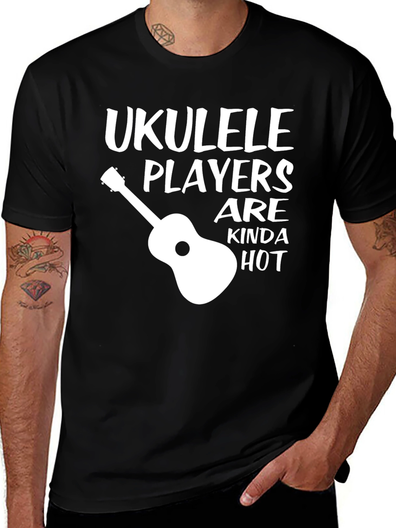 Variant 17 of Ukulele Players Kinda Hot Graphic Tee