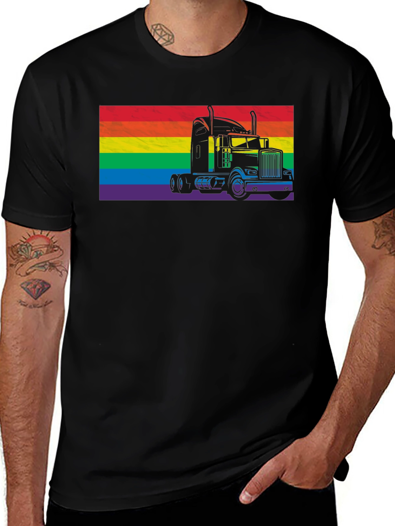 Variant 20 of LGBT Pride Trucker T-Shirt