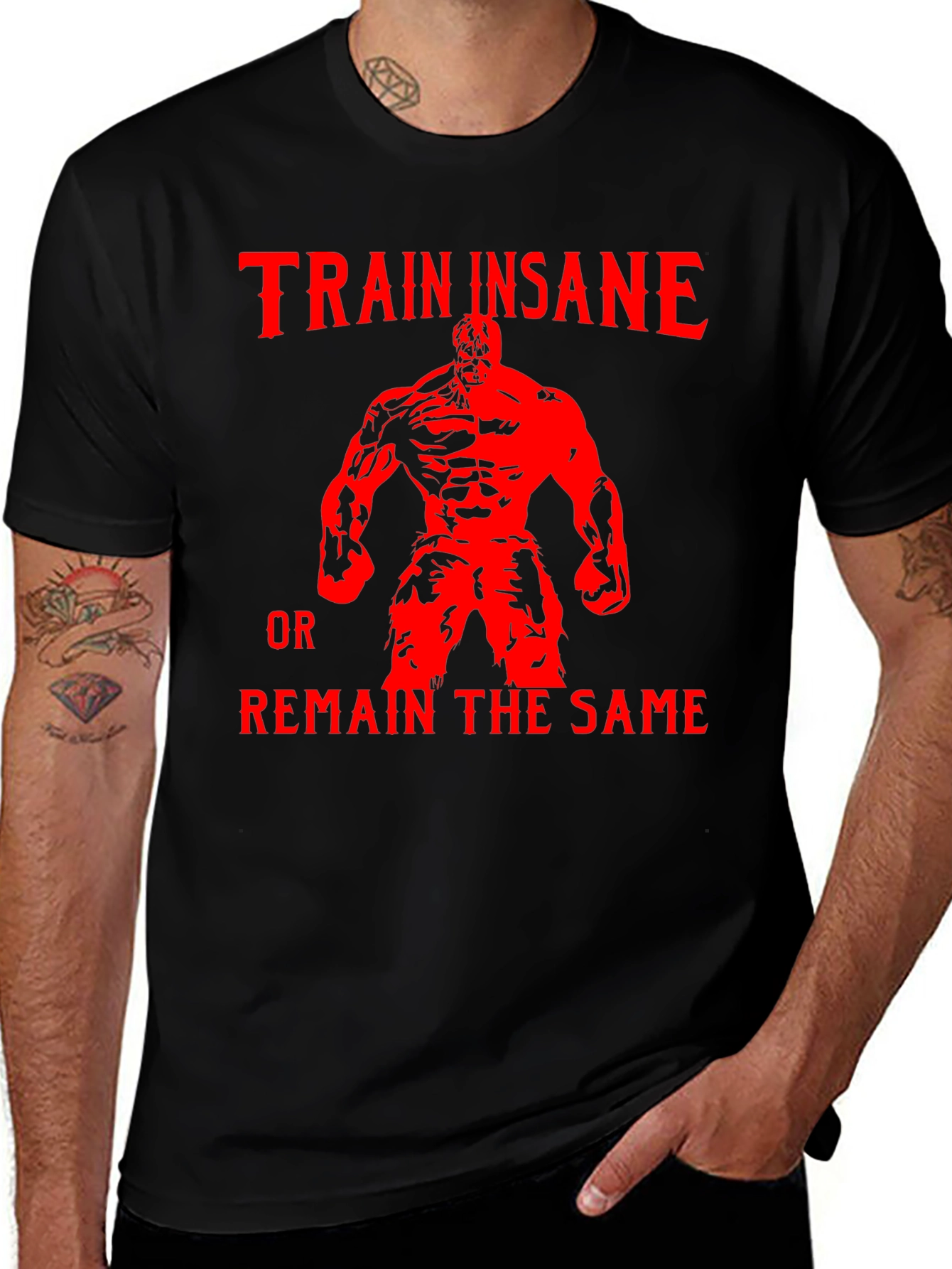 Train Insane Graphic Tee - Gym Motivation Shirt