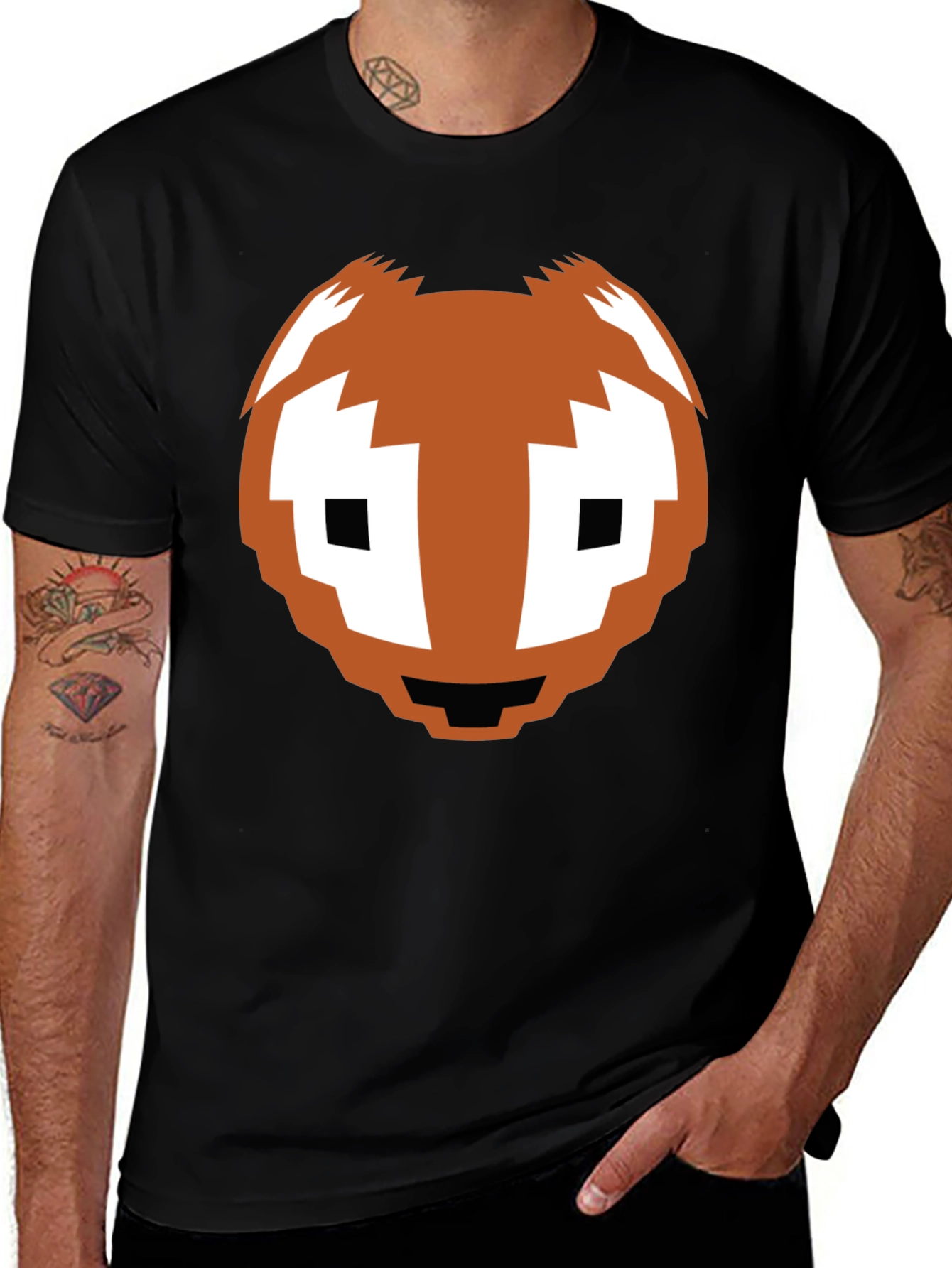 Variant 16 of Pixel Fox Graphic Tee - Retro Gaming Style