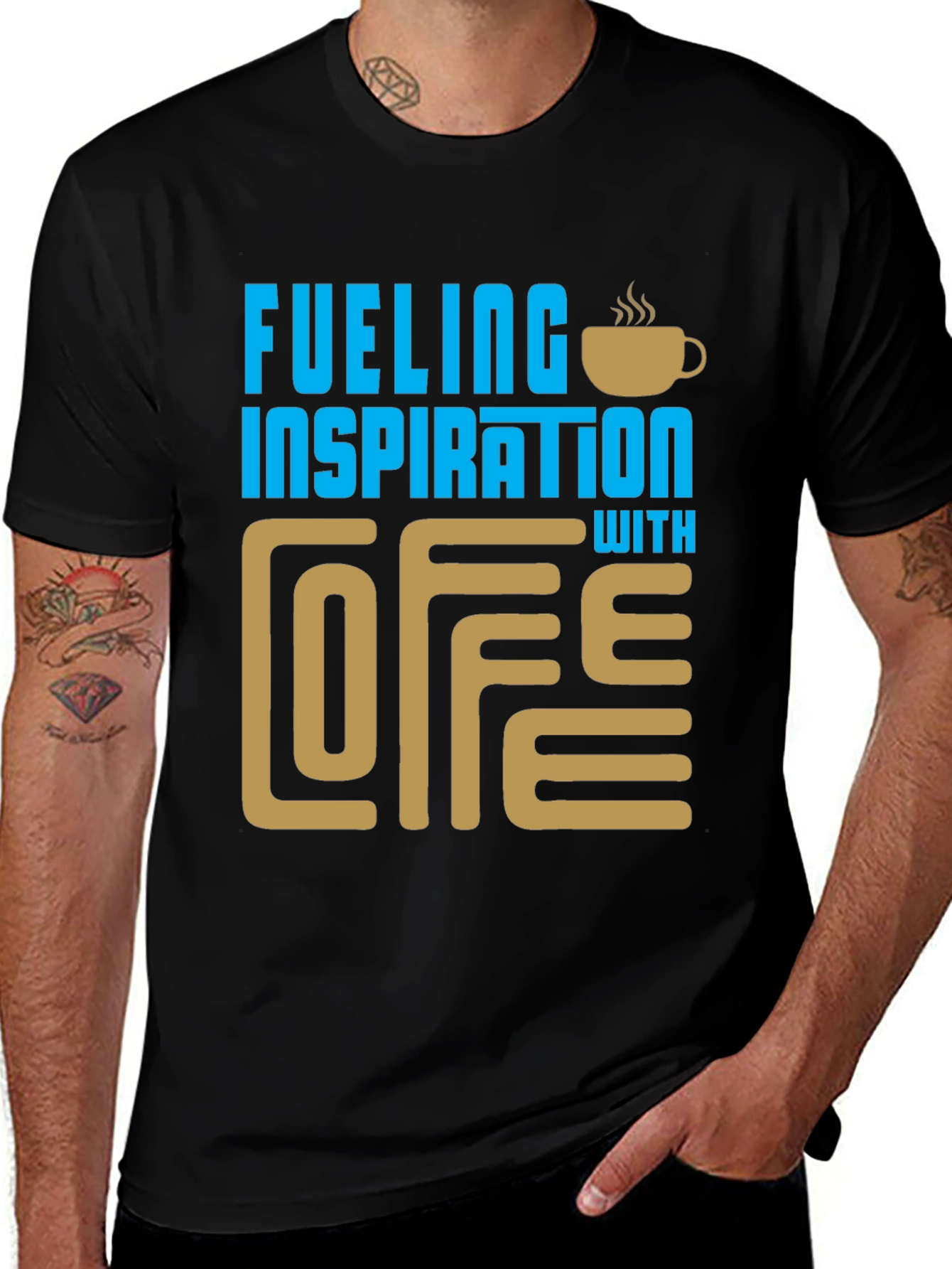 Variant 6 of Fueling Inspiration Coffee T-Shirt