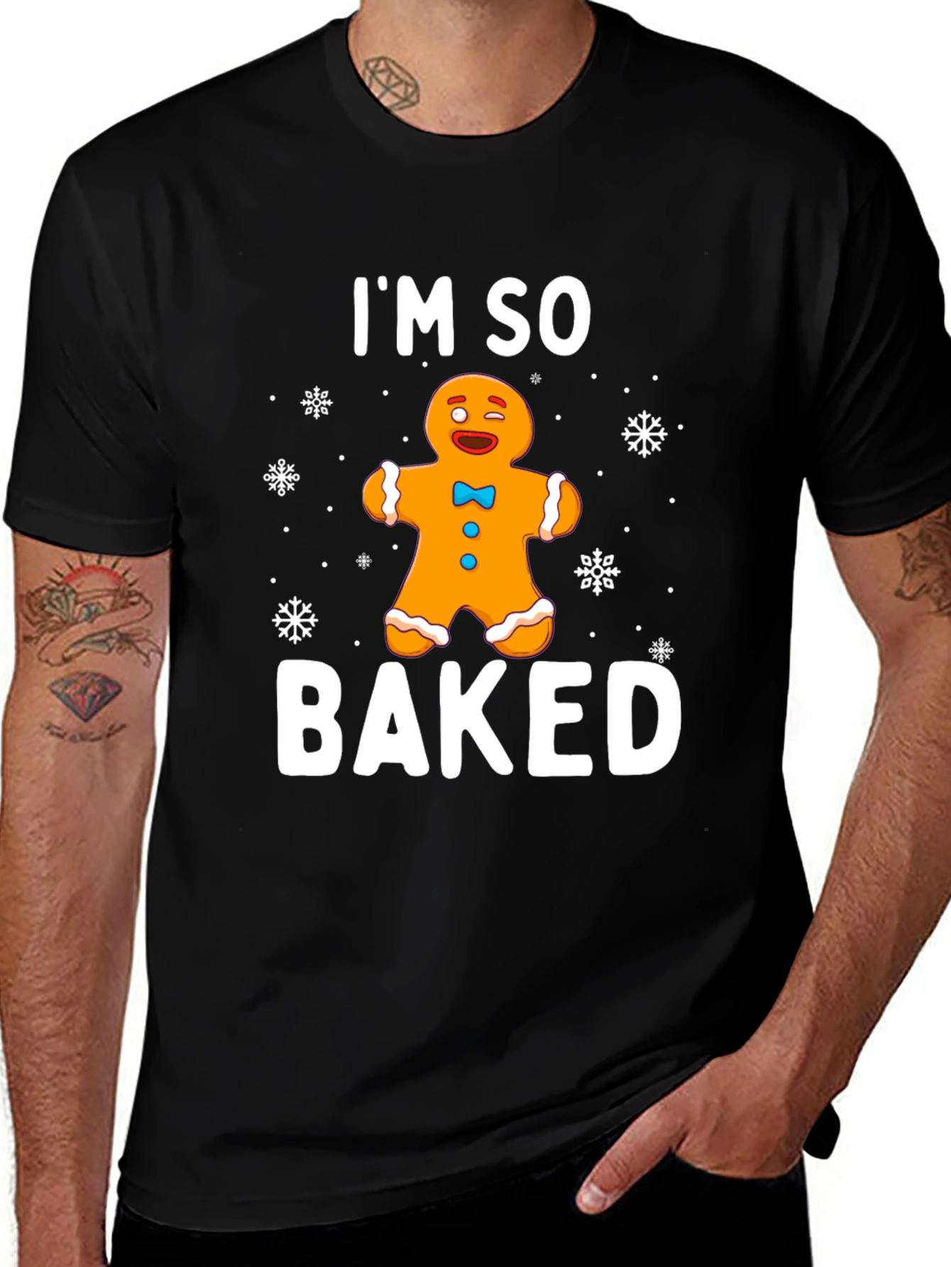 I'm So Baked Gingerbread Man Funny Christmas Holiday T-Shirt