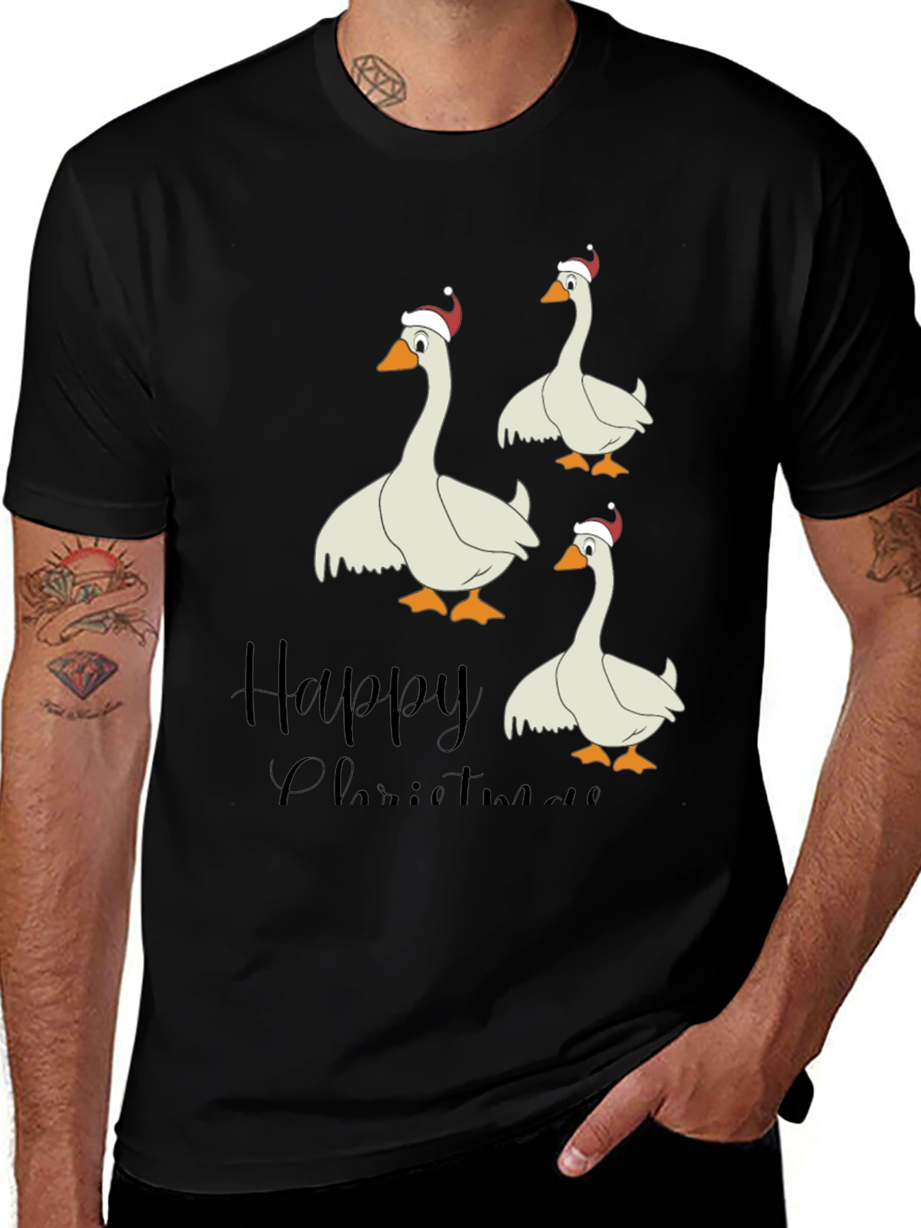 Happy Christmas Goose T-Shirt