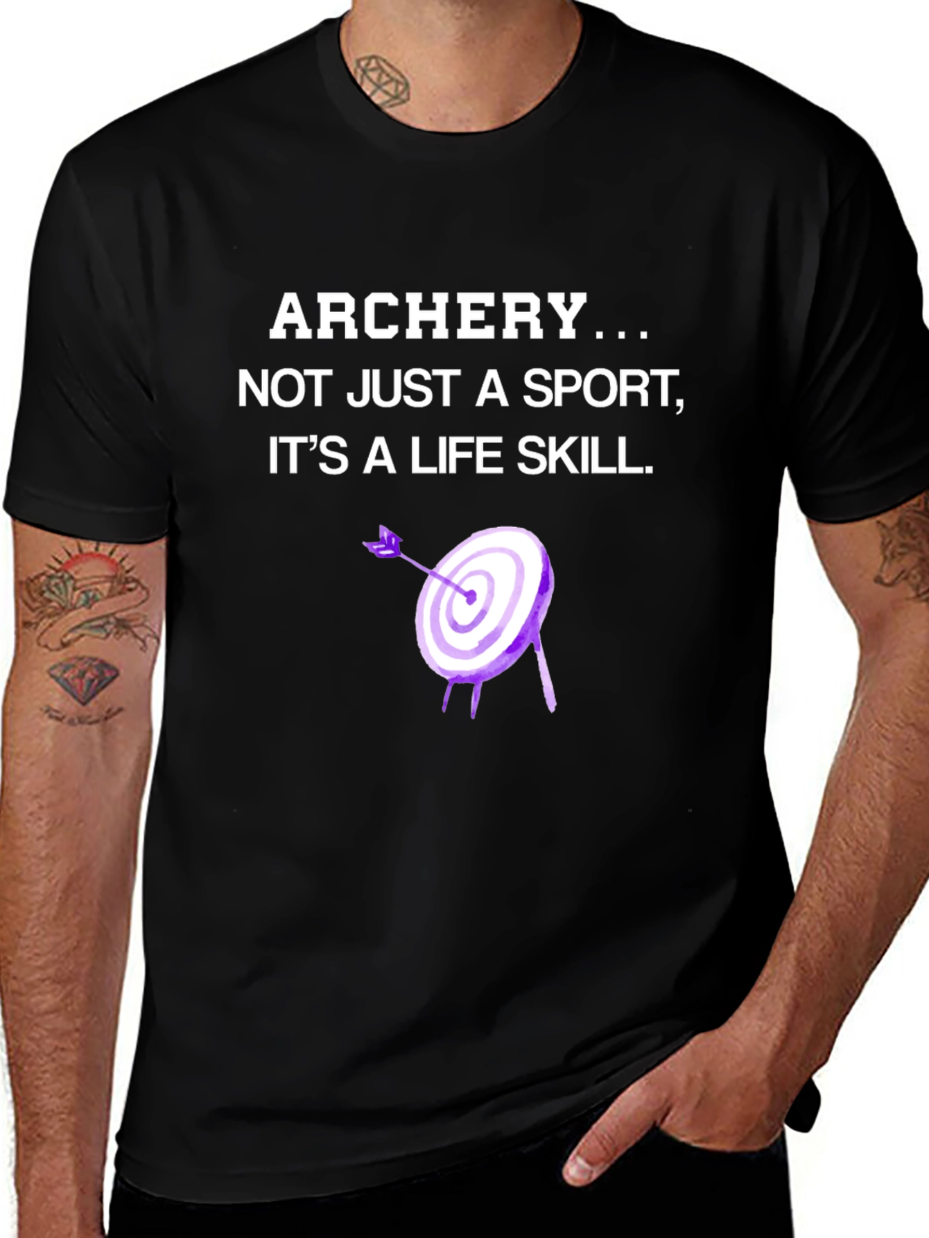 Variant 9 of Archery Life Skill T-Shirt - Sport & Hobby Tee